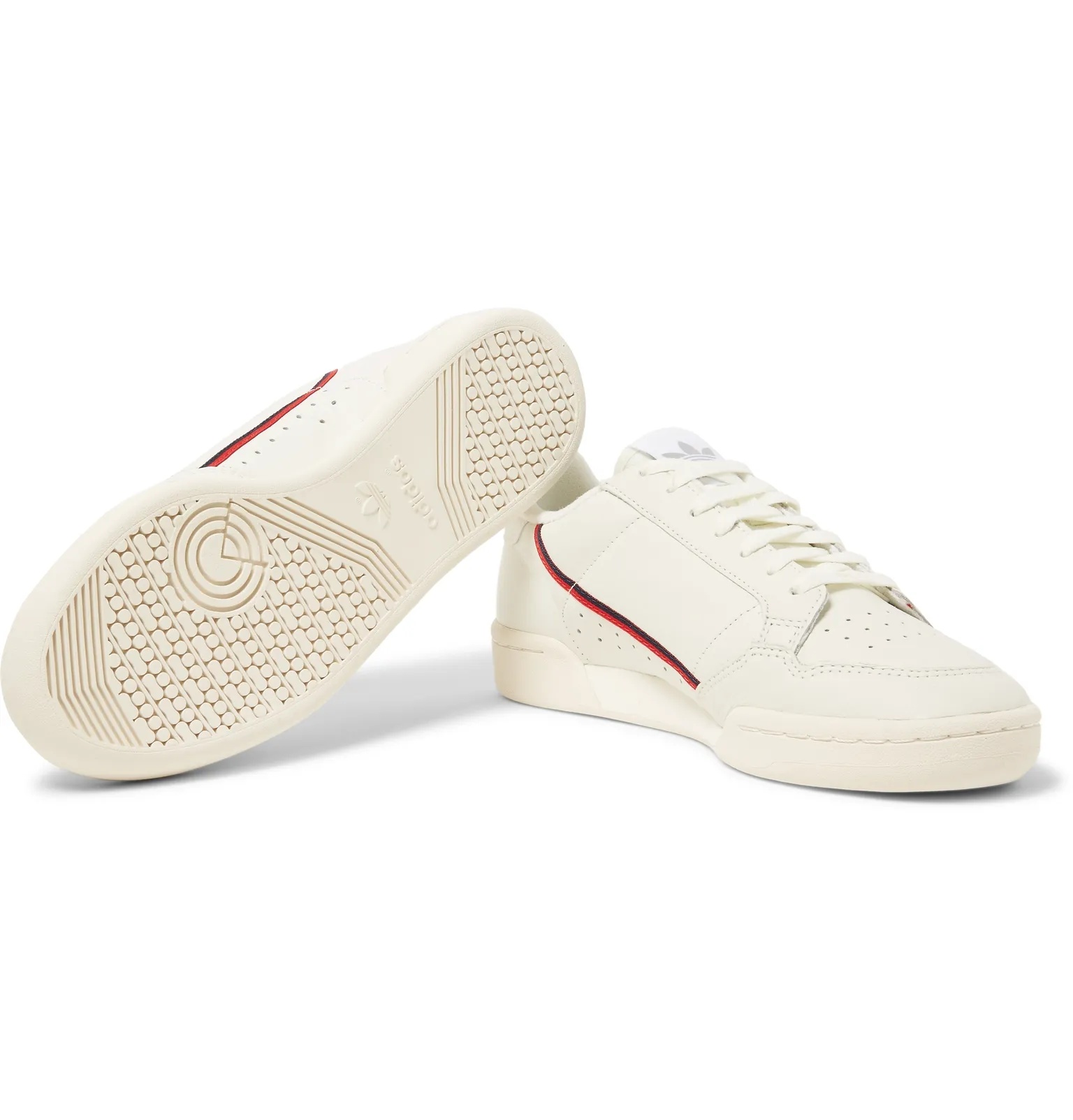 Continental 80 Grosgrain-Trimmed Leather Sneakers - 3