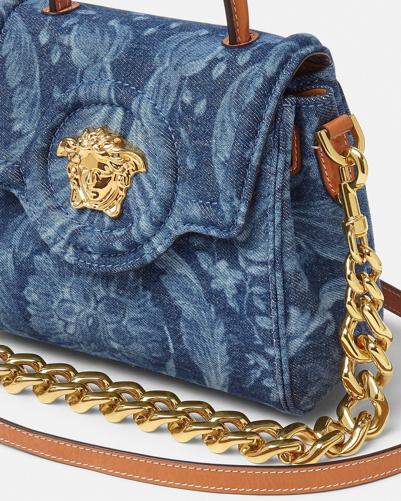 Barocco Denim La Medusa Small Handbag 5