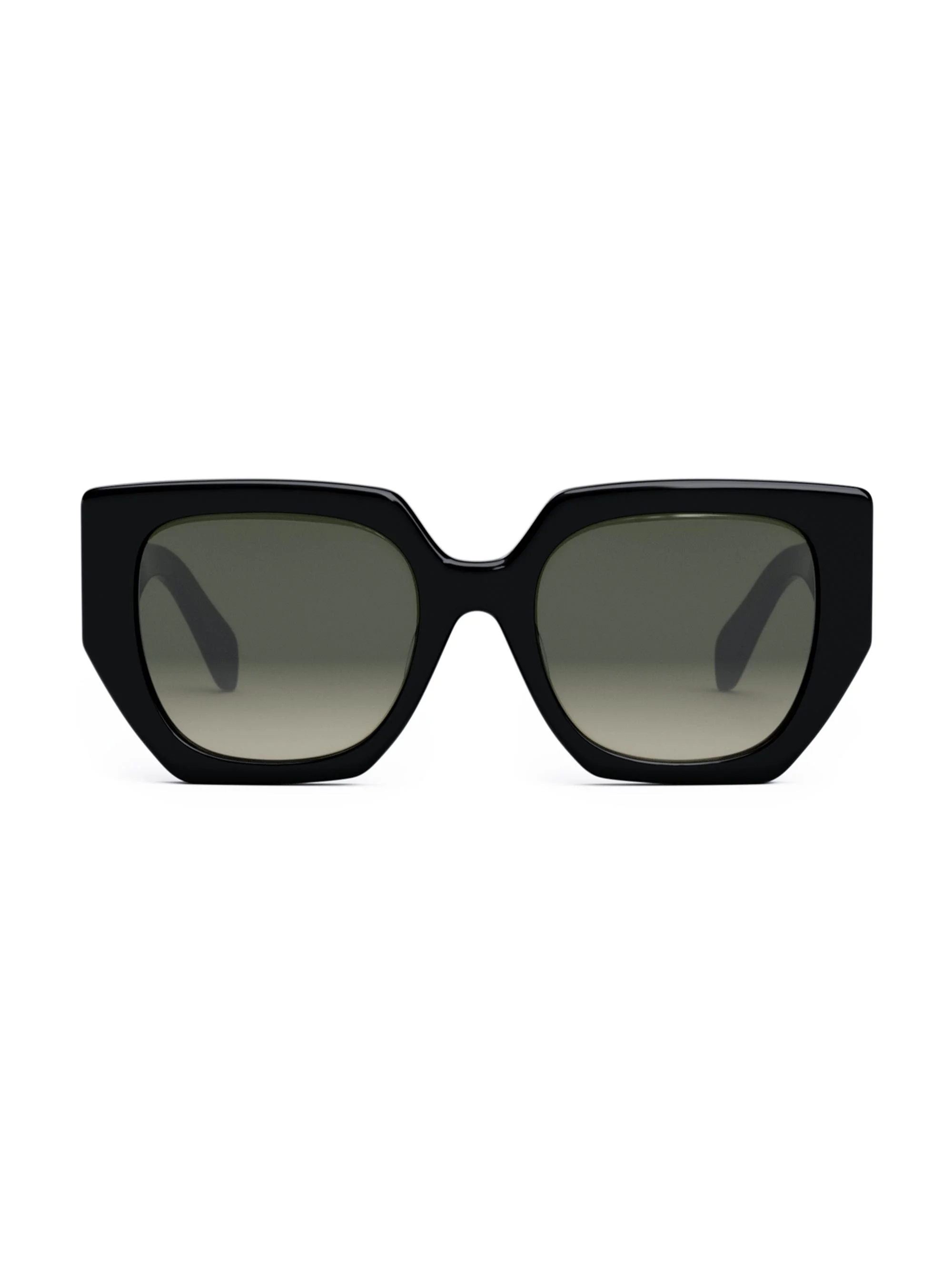 Women's Triomphe 55MM Butterfly Sunglasses - Shiny Black - 1