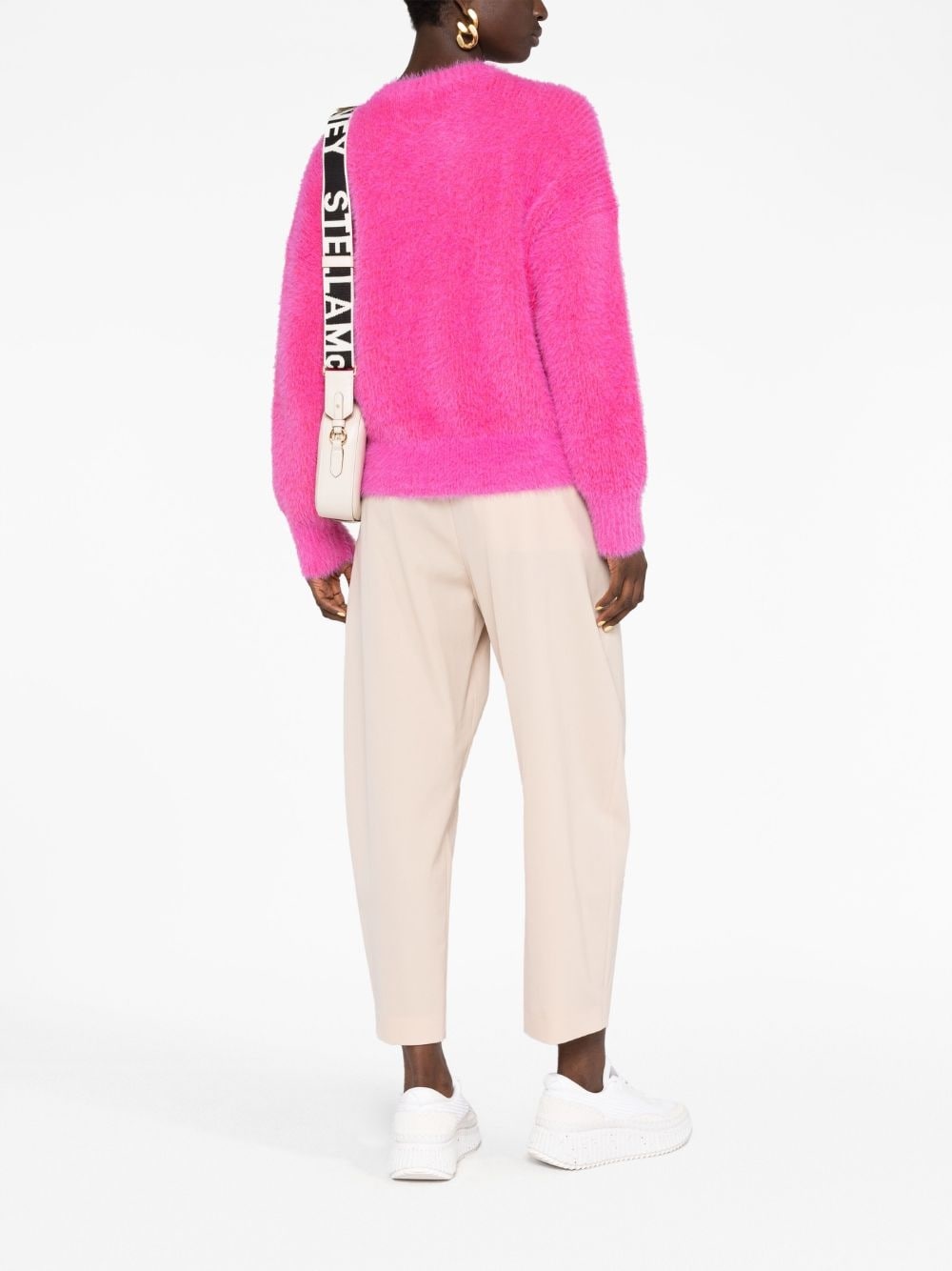 long-sleeved textured jumper - 4