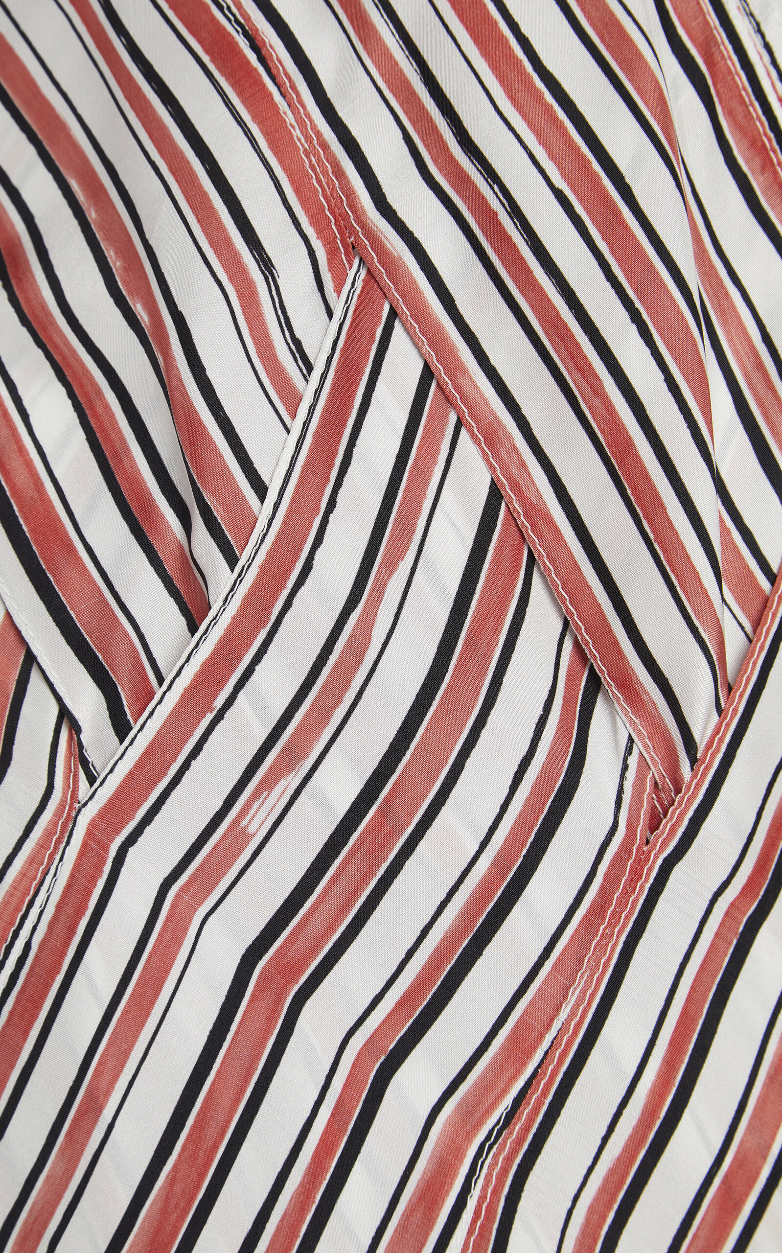Striped Habotai Silk Gown multi - 5