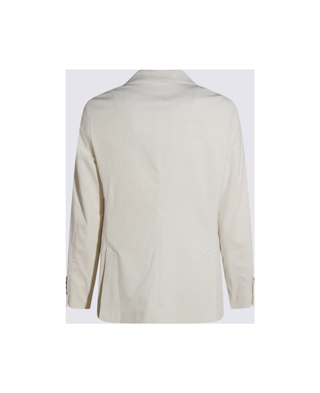 White Cotton Blazer - 2