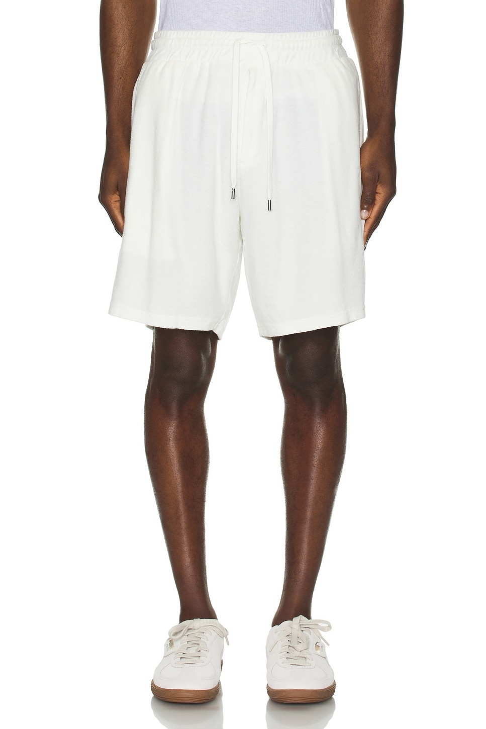 Augusto Terry Cotton Blend Shorts - 3