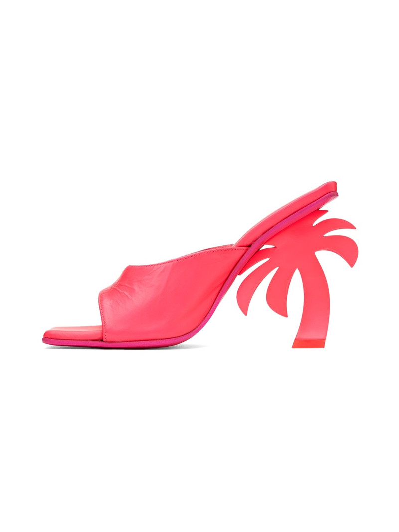 Pink Mule Palm Heels 3
