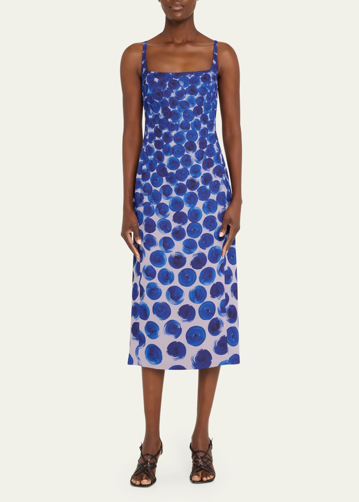 Debano Abstract Printed Midi Dress - 2