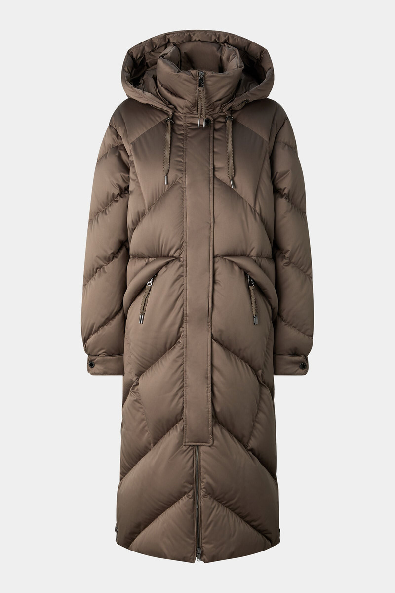 Ginny Down Coat in Gray-brown 1