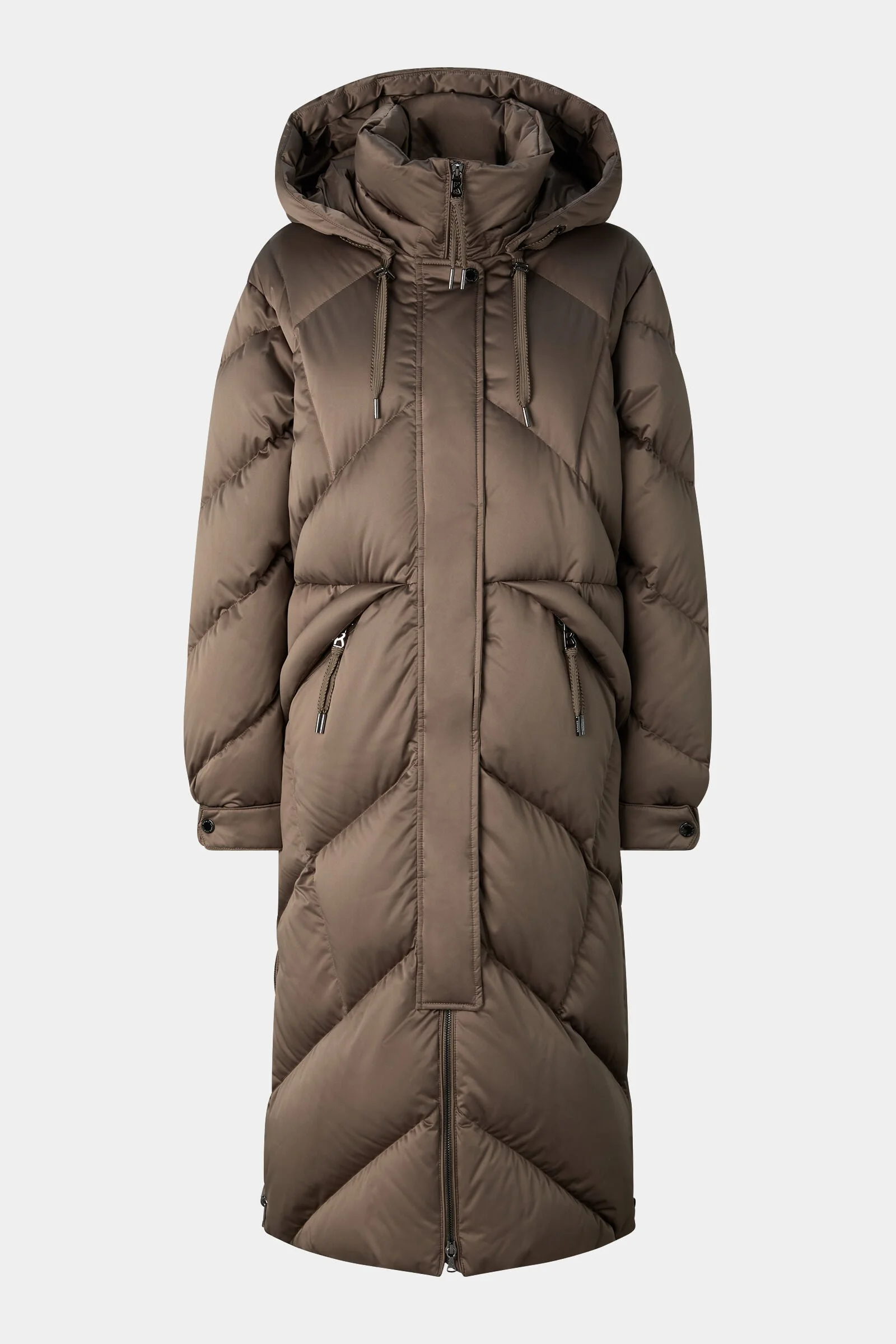 Ginny Down Coat in Gray-brown - 1