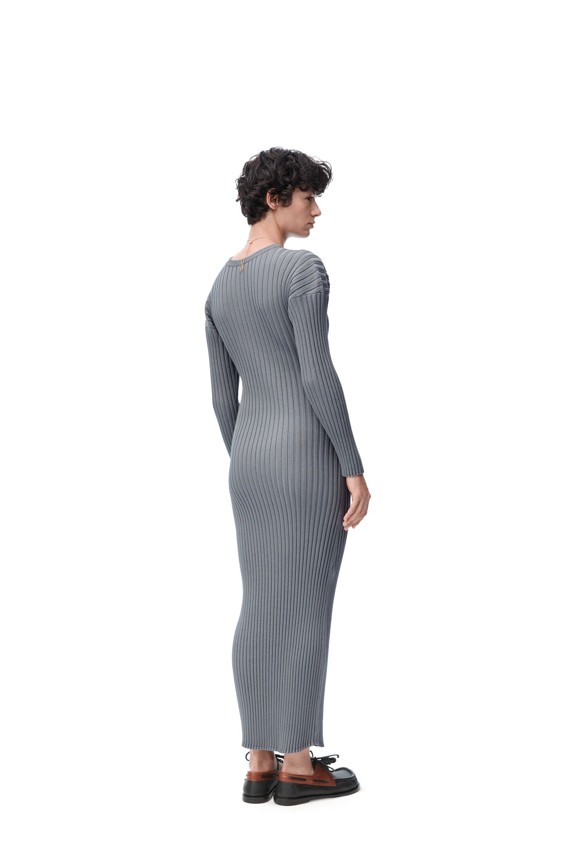 Dress in cotton and viscose blend - 4