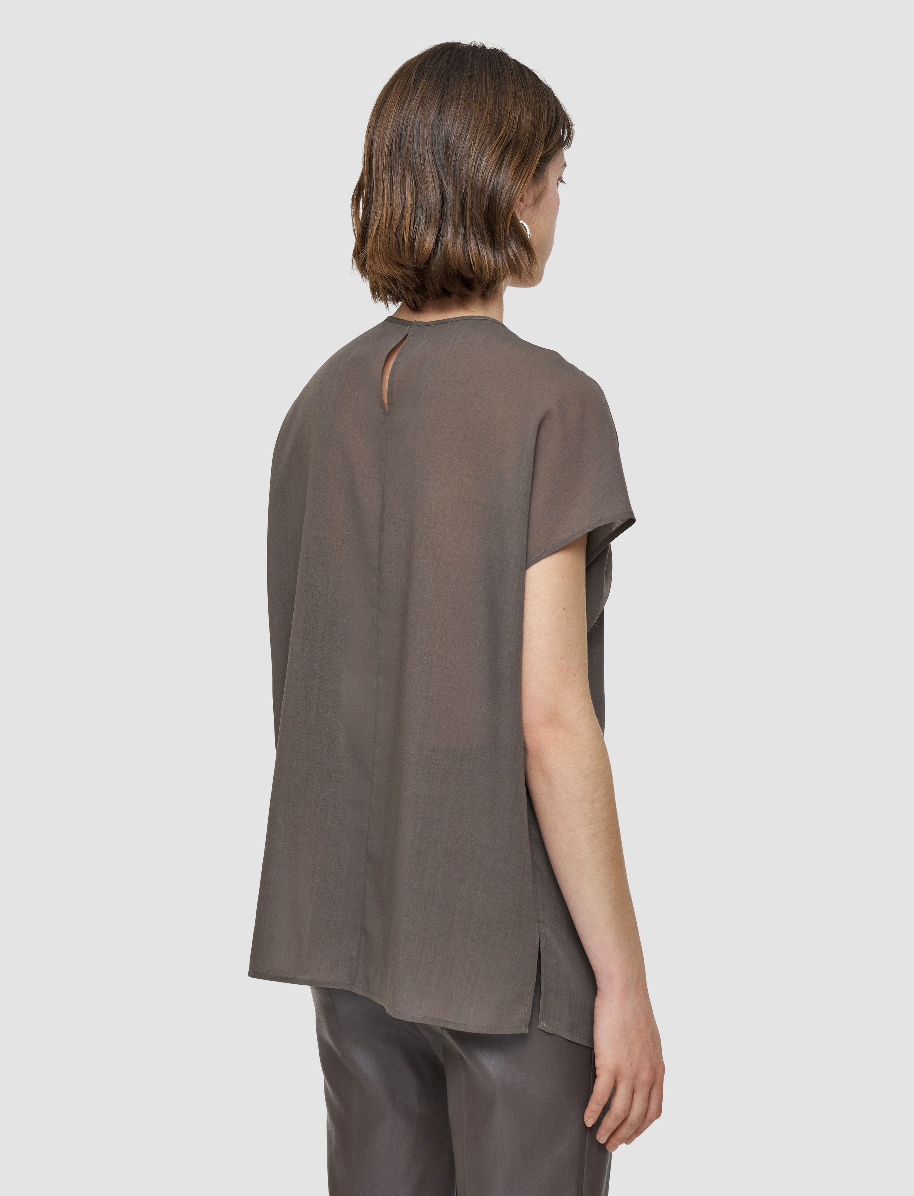 Broca Wool Voile Blouse - 3
