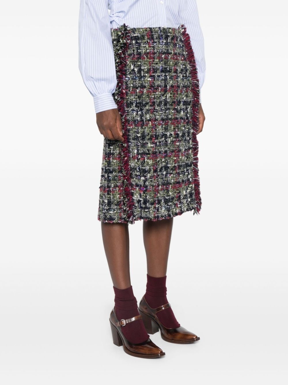 bouclÃ© midi skirt - 3