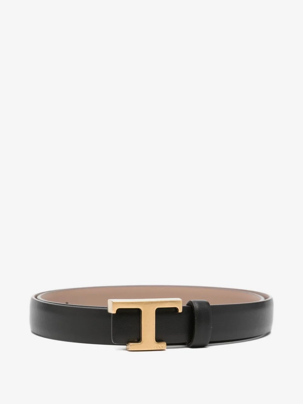 T-buckle leather belt - 1