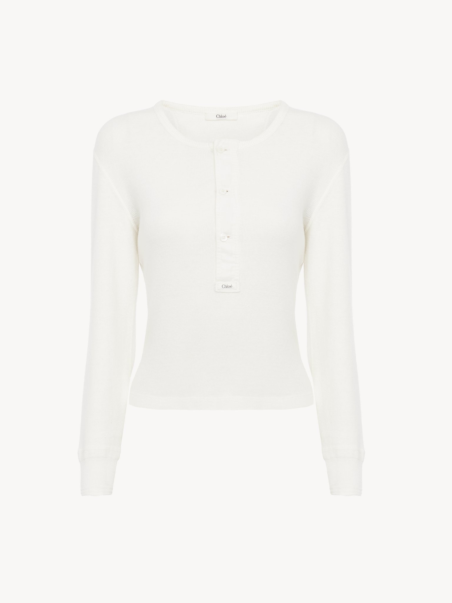 HENLEY SHIRT IN COTTON JERSEY - 2