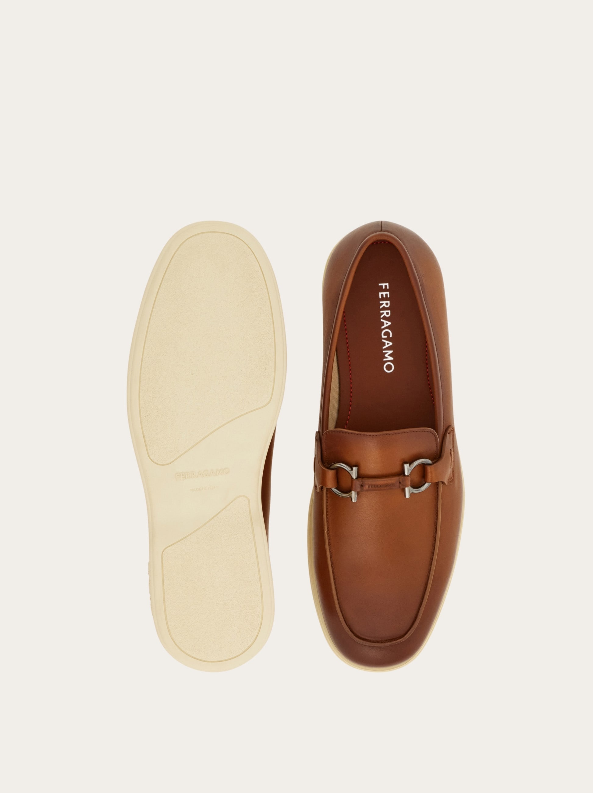 Casual loafer with Gancini ornament - 6