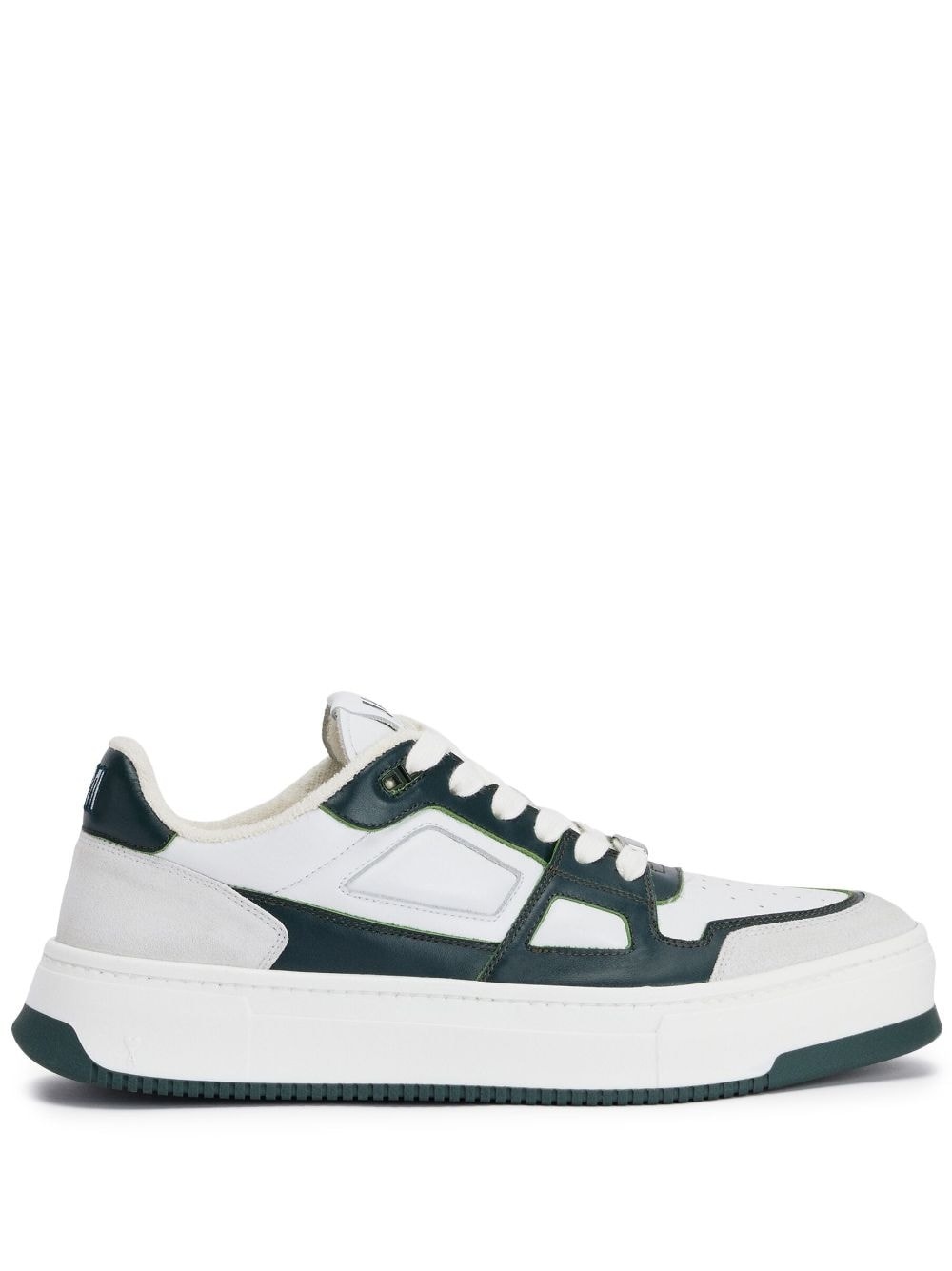 panelled low-top sneakers - 1