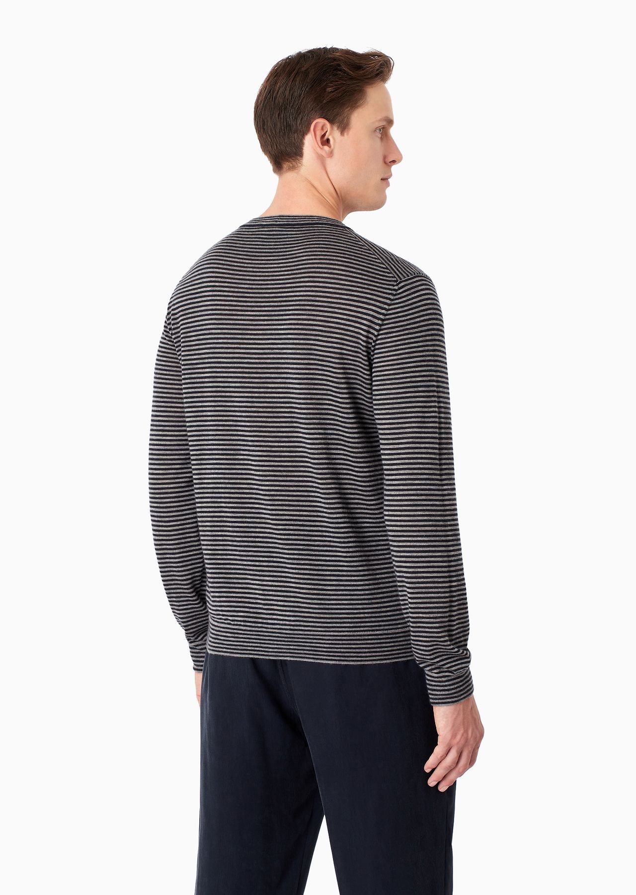 Icon striped cashmere crew-neck jumper - 3