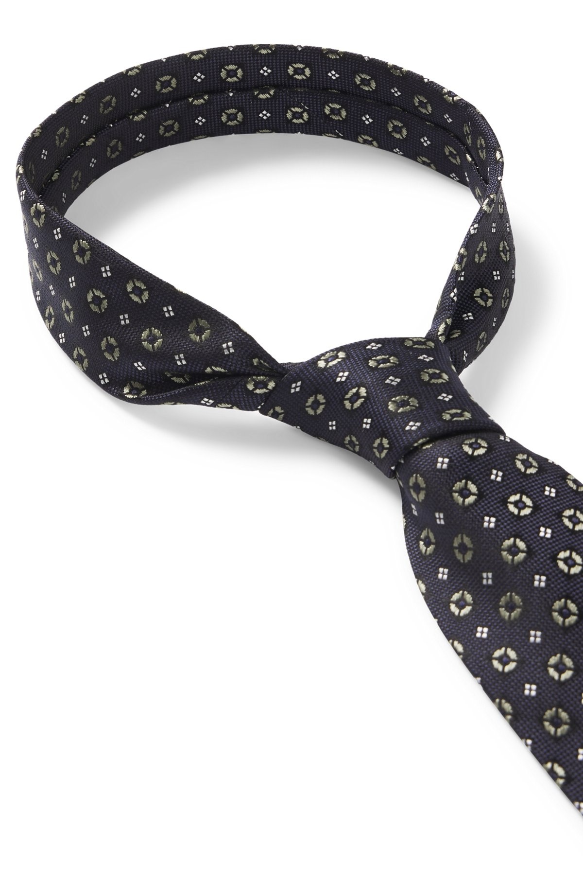 PATTERNED TIE IN ITALIAN SILK JACQUARD - 6