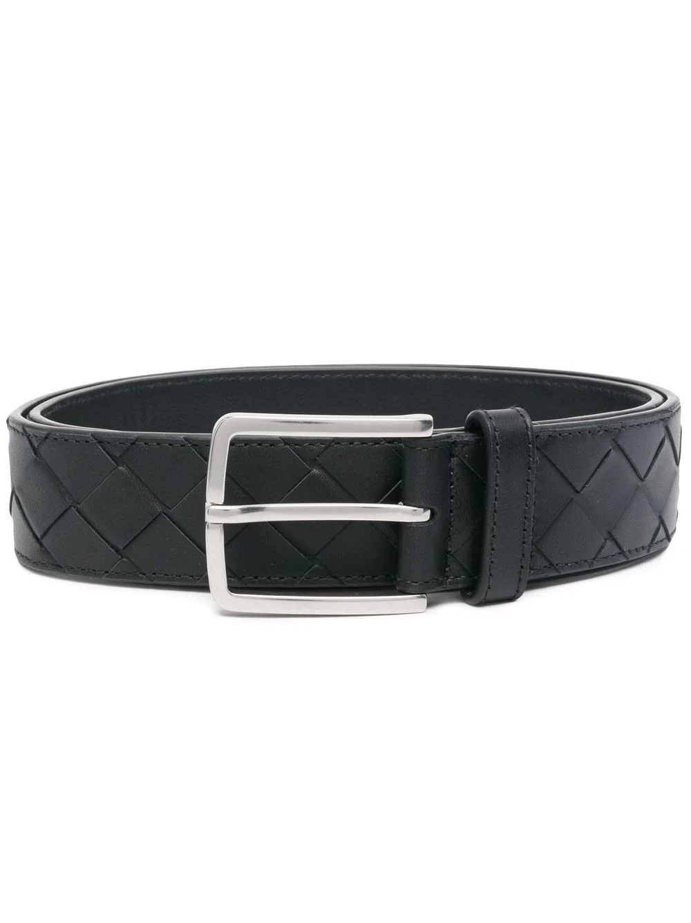 Intrecciato leather belt - 1