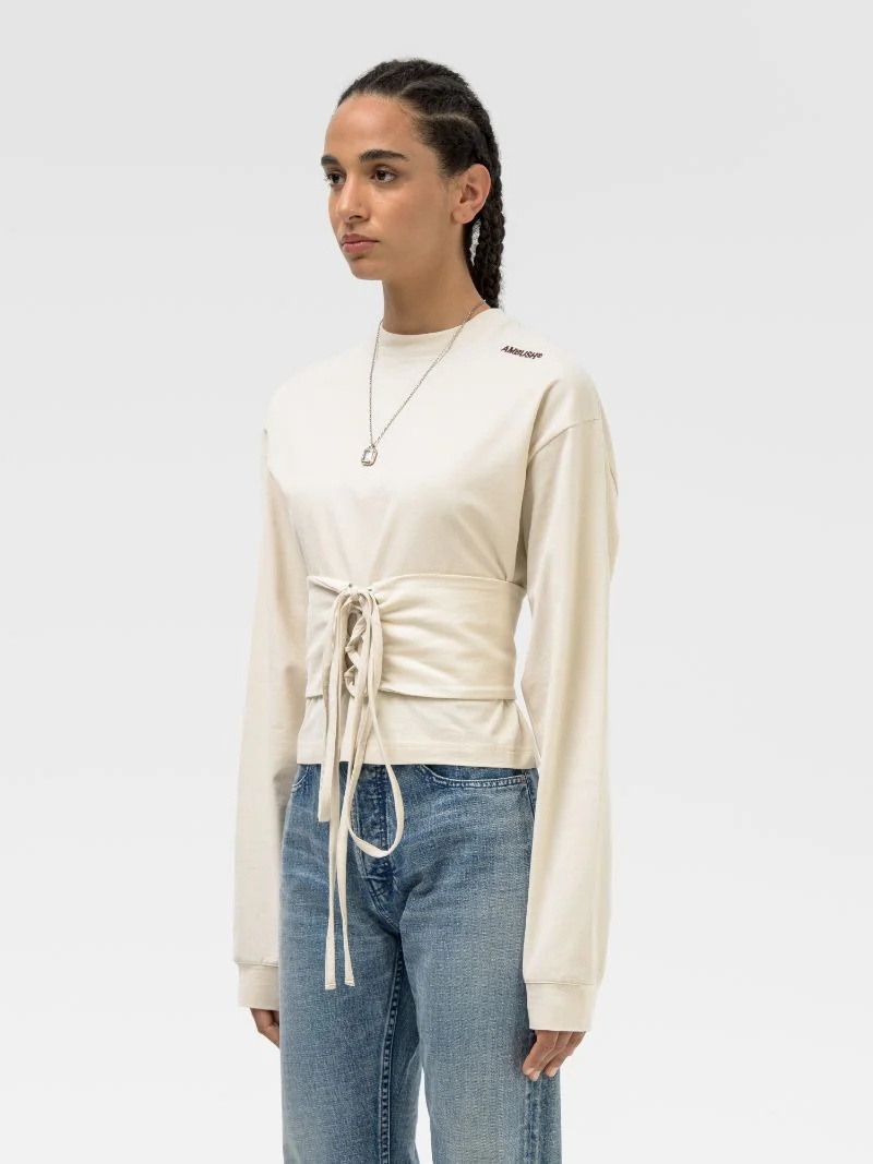 LADIES WAIST TIE T-SHIRT - 4