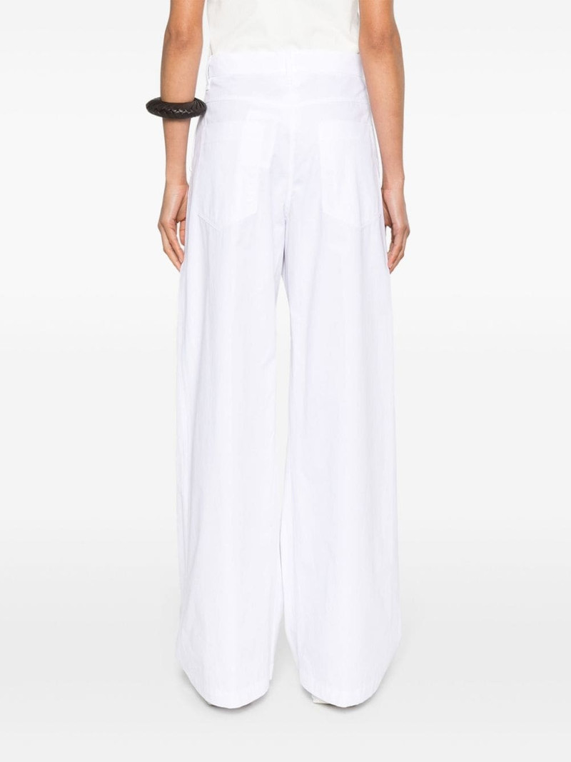 wide-leg cotton trousers 4