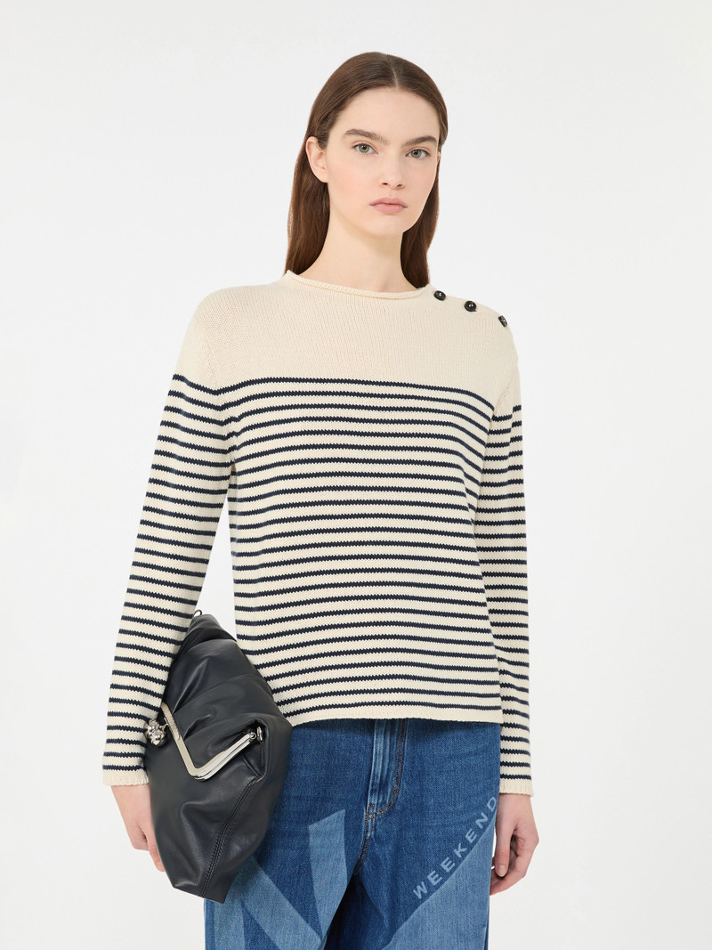 QUADRO Relaxed-fit cotton sweater - NAVY 5