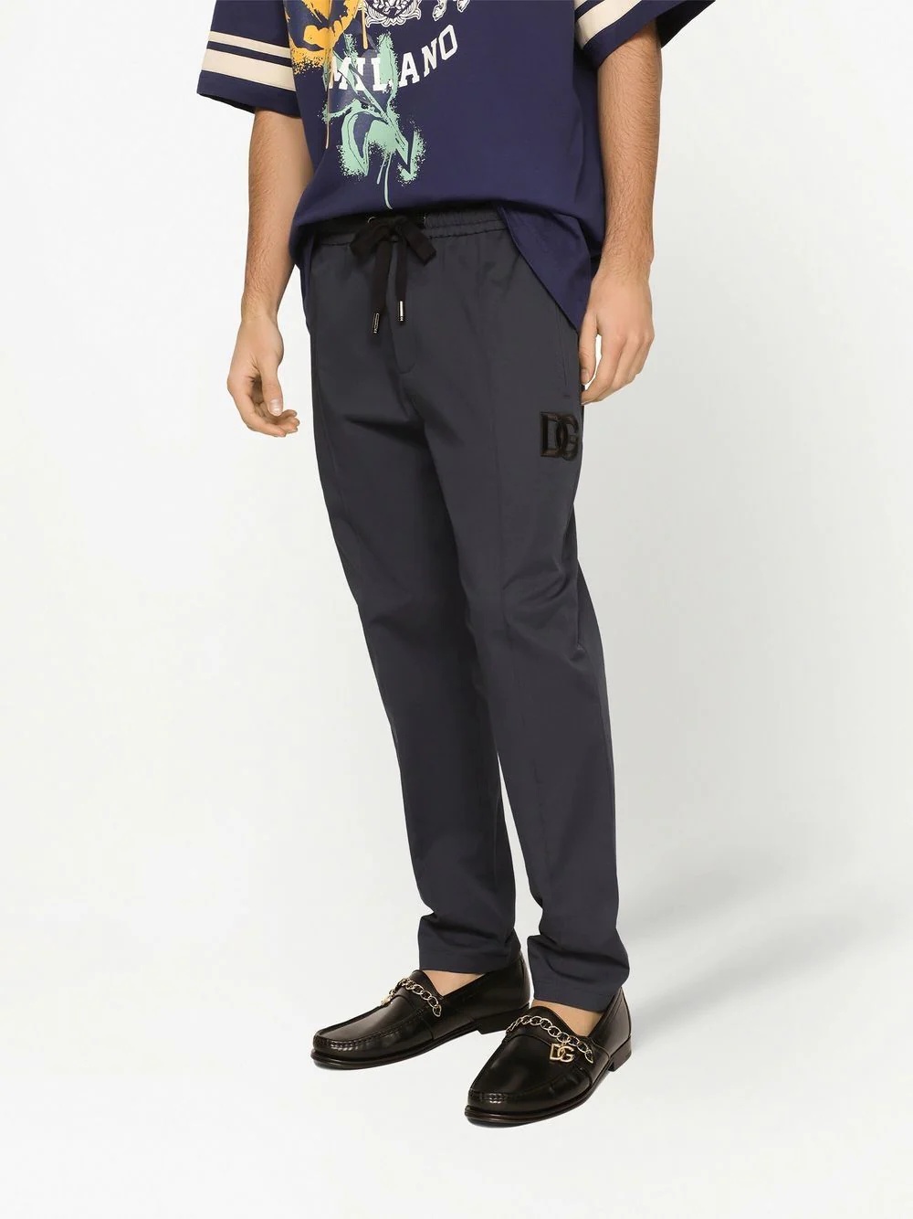 embroidered-logo track trousers - 5