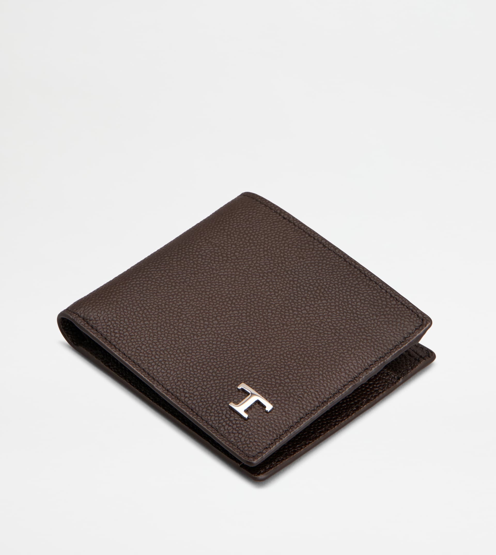 WALLET IN LEATHER - BROWN - 3