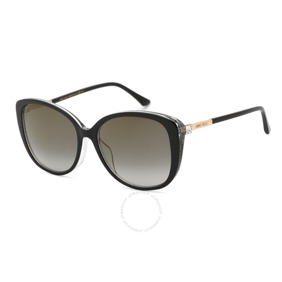 Jimmy Choo Grey Gradient Cat Eye Ladies Sunglasses ALY/F/S 0AE2/FQ 57 - 1