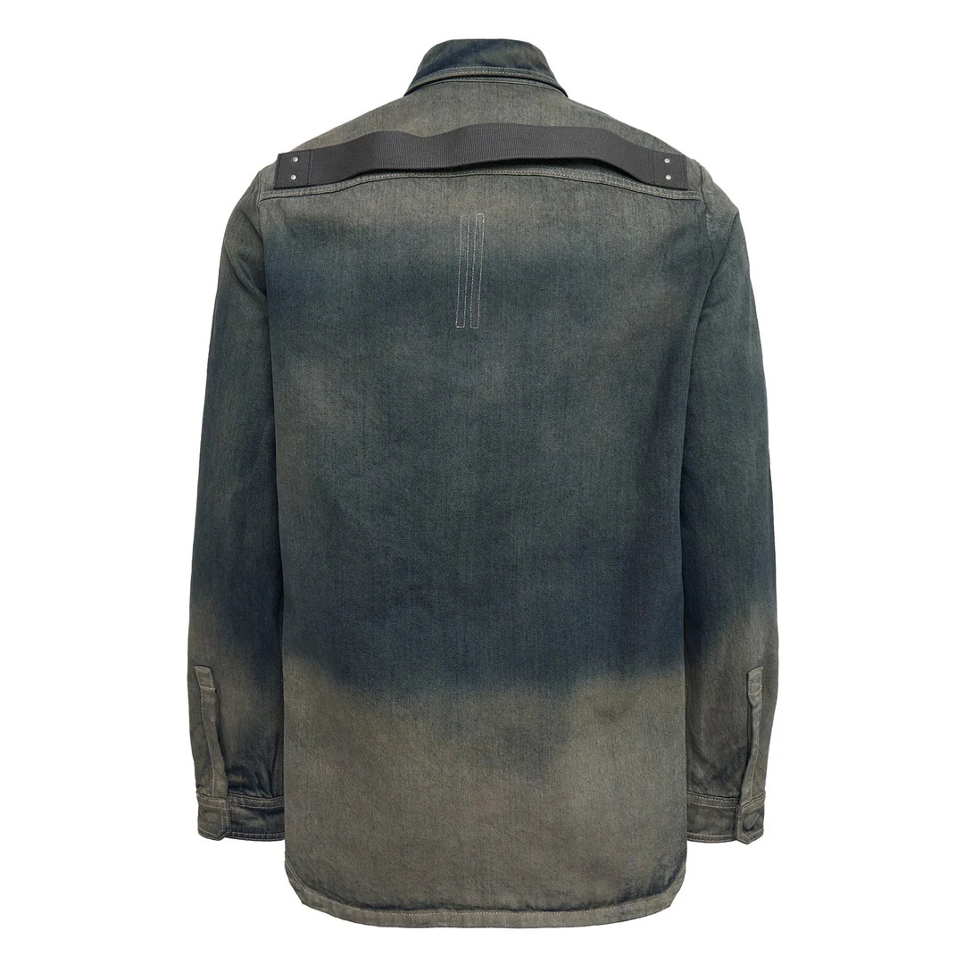 Fogpocket Outershirt 14oz Drkdust Degrade Slub Denim - 2