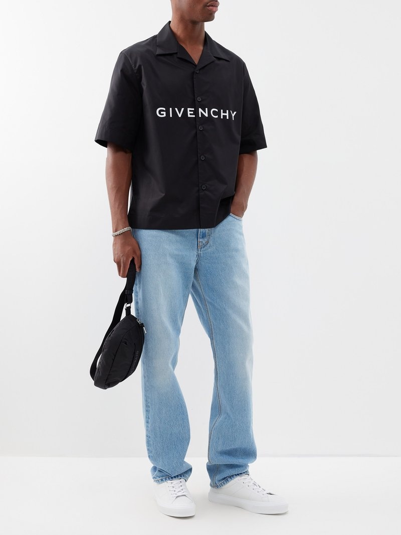 Givenchy GIVENCHY BOXY FIT HAWAIIAN SHIRT IN POPLIN | REVERSIBLE