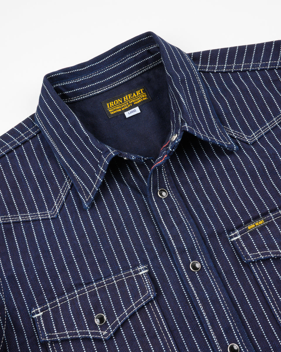 IHSH-62-IND 12oz Wabash Western Shirt - Indigo - 7