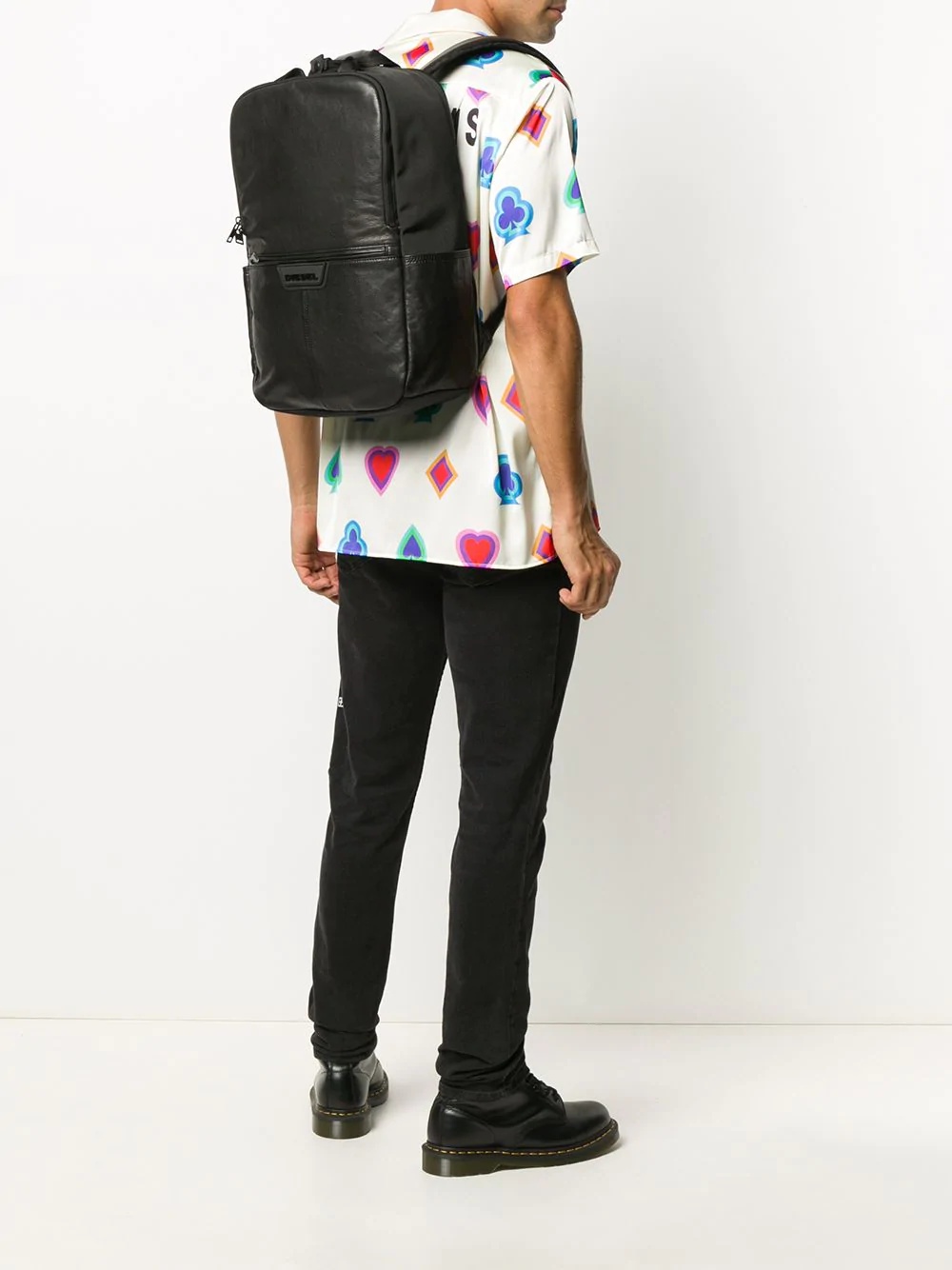 rectangular logo backpack - 2