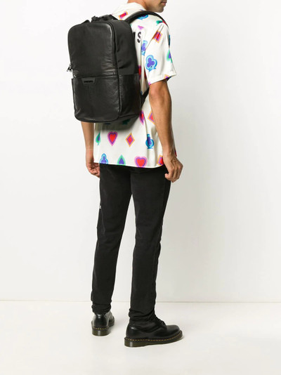 Diesel rectangular logo backpack outlook