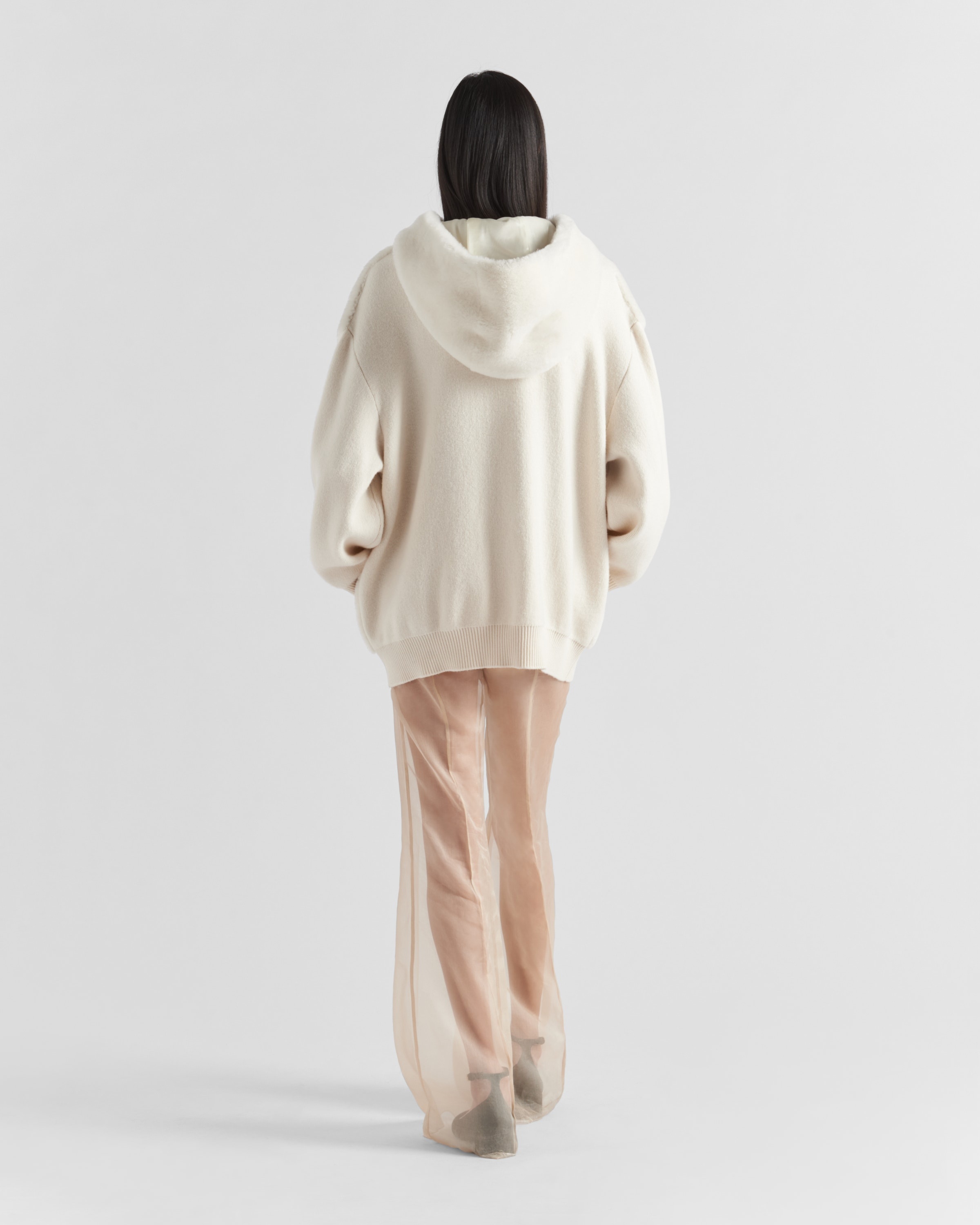 Cashmere hoodie cardigan - 5