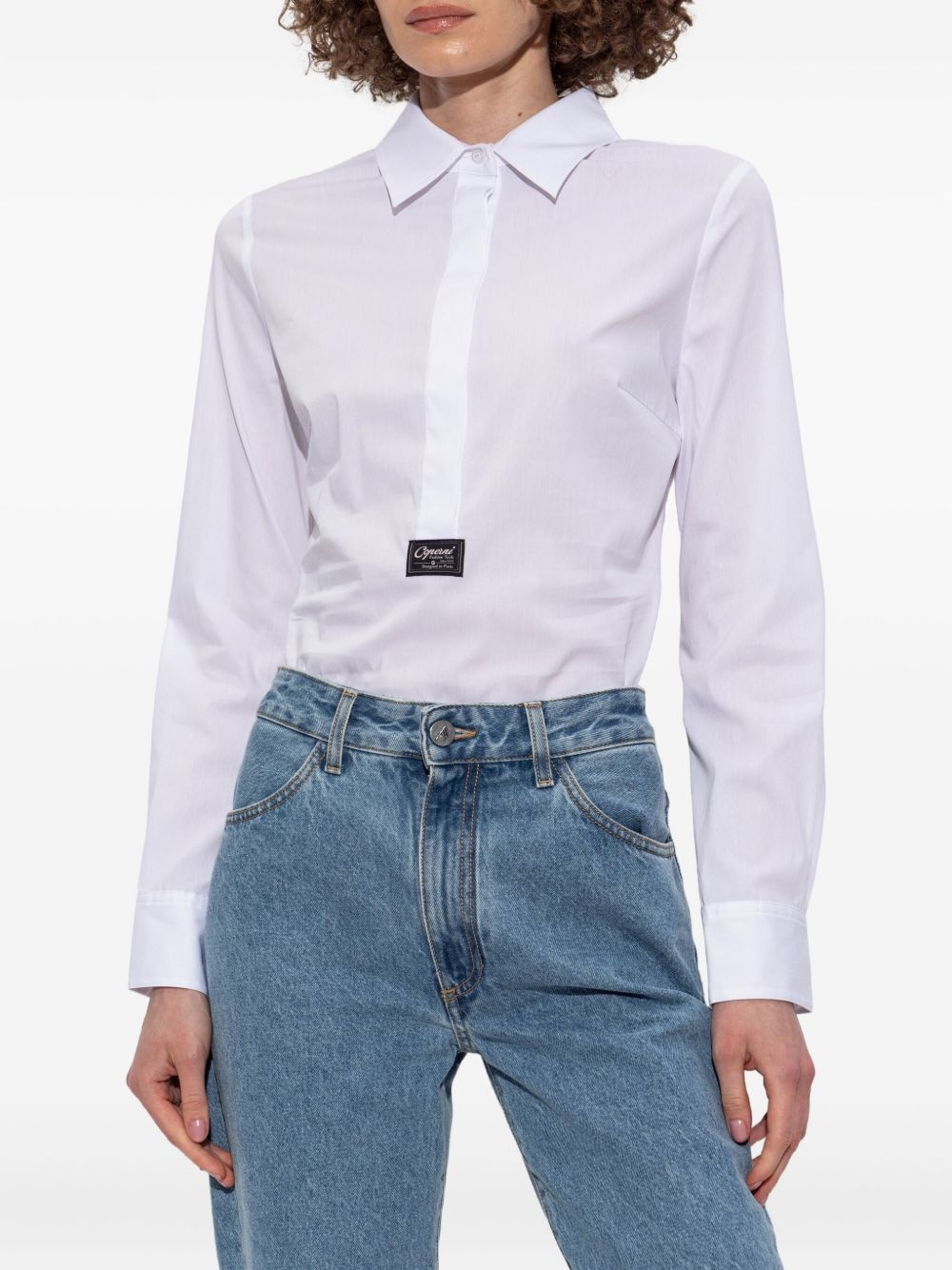 logo-patch shirt - 3