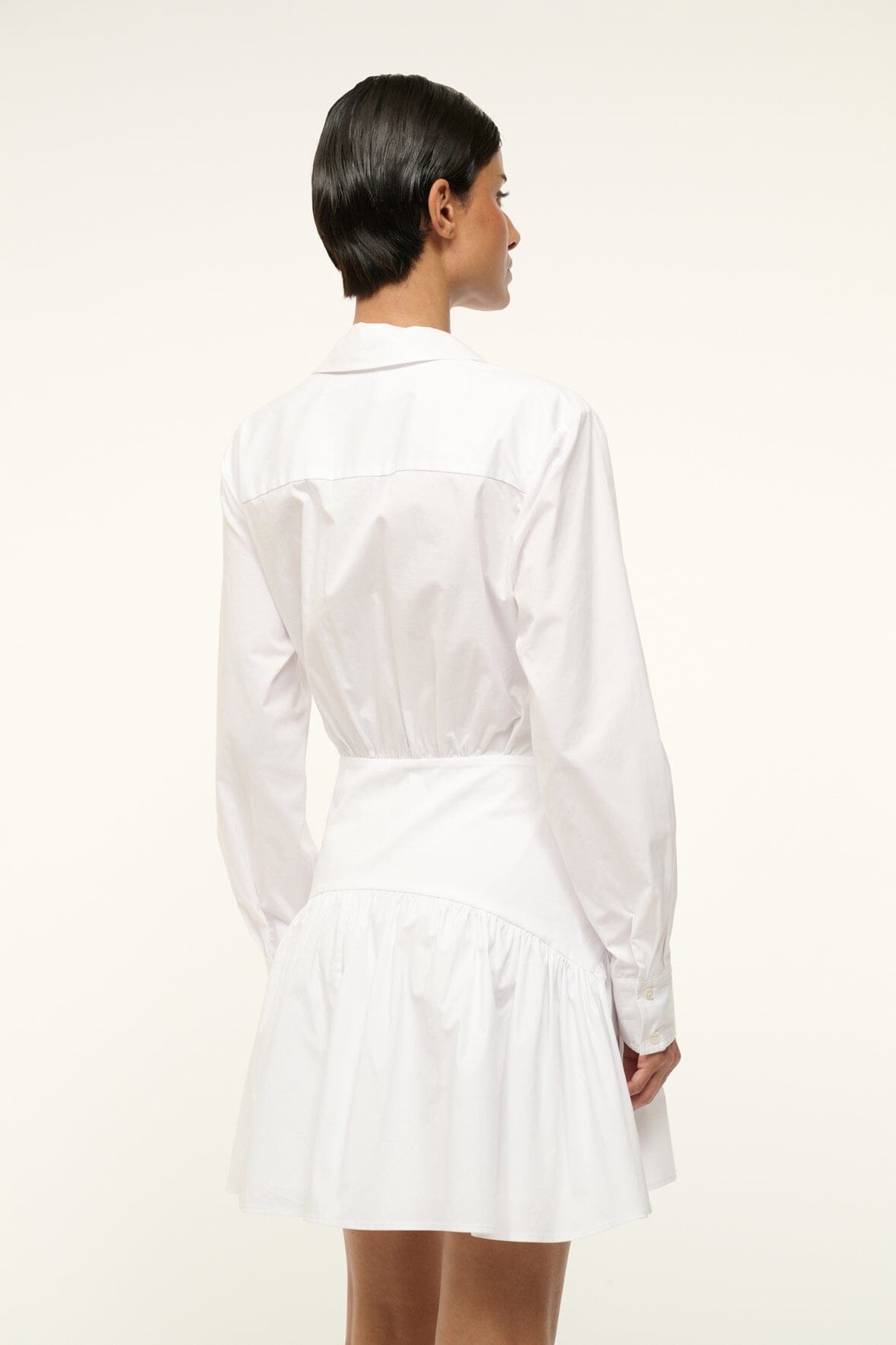 STAUD ROCCO MINI DRESS WHITE - 6