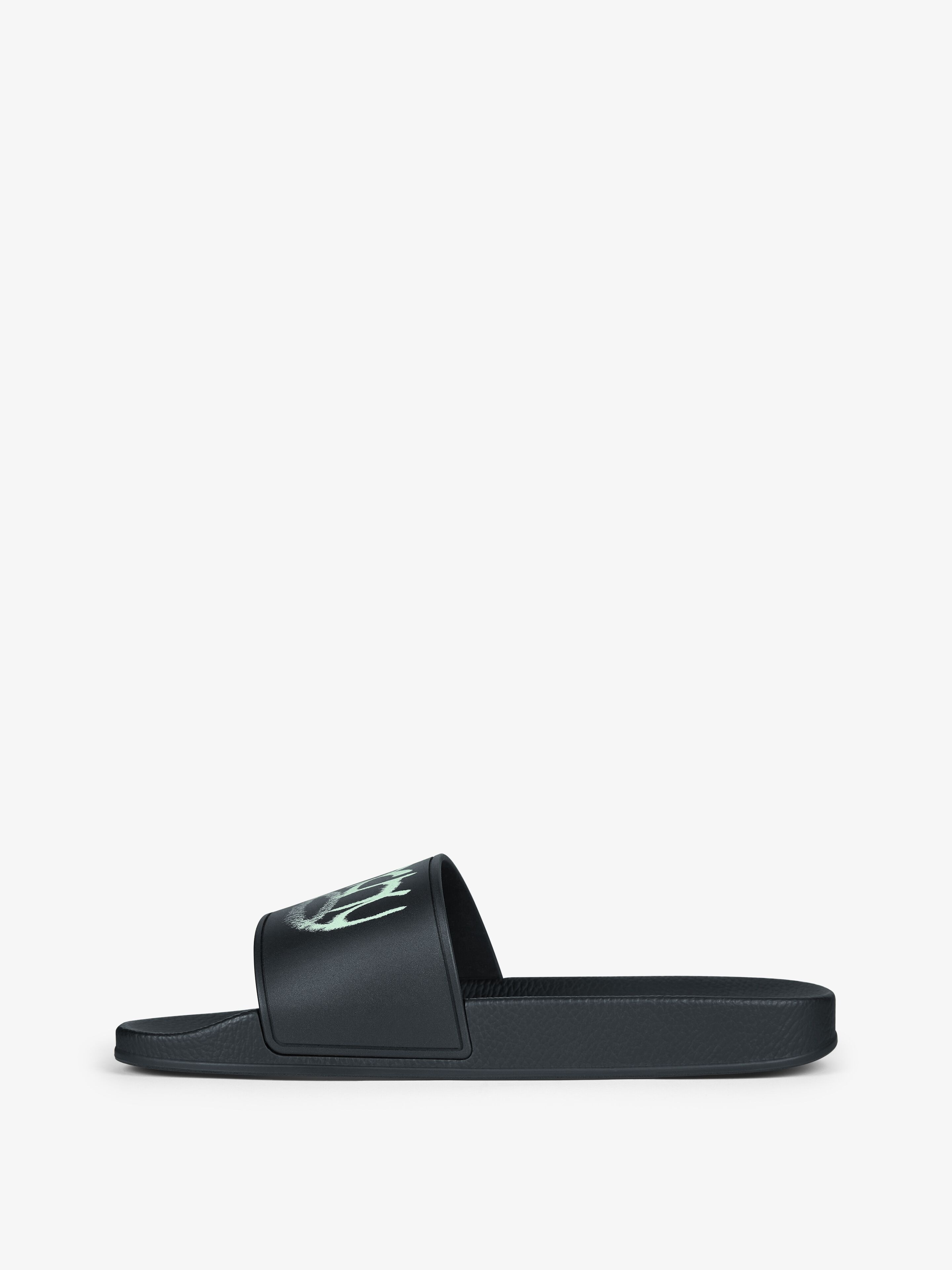 SLIDE SANDALS IN RUBBER WITH GIVENCHY INFINITY PRINT - 3