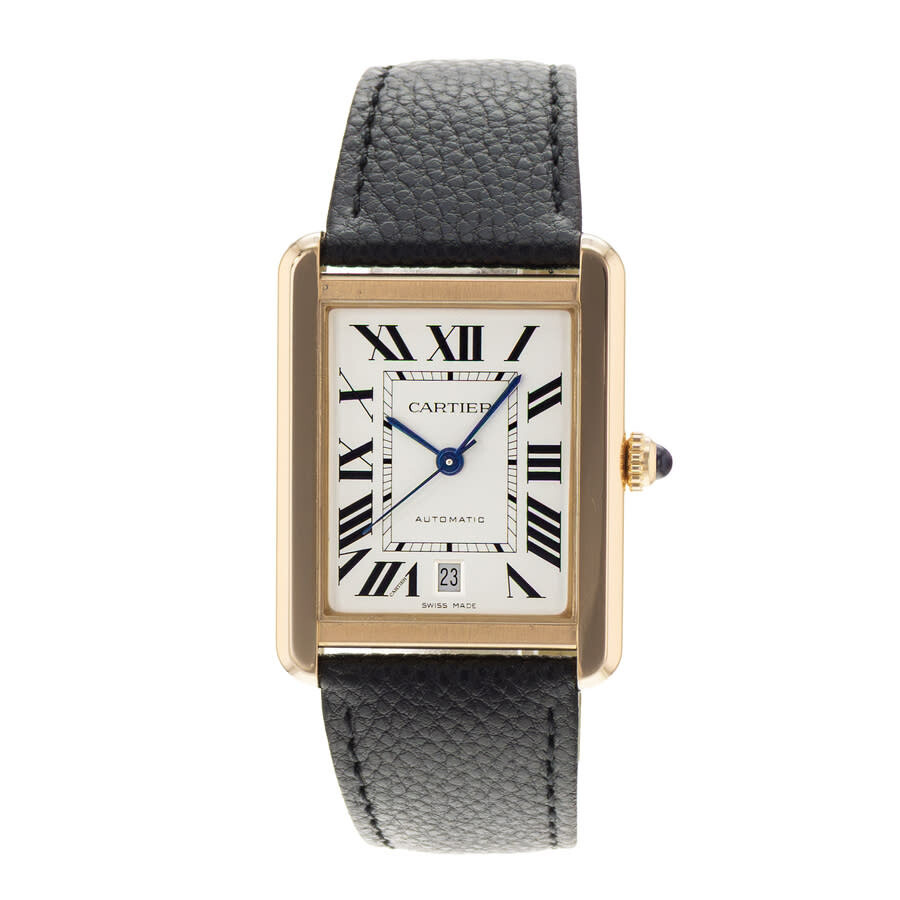 Pre-owned Cartier Tank Solo Automatic Silver Dial Men's Watch W5200026 - 2