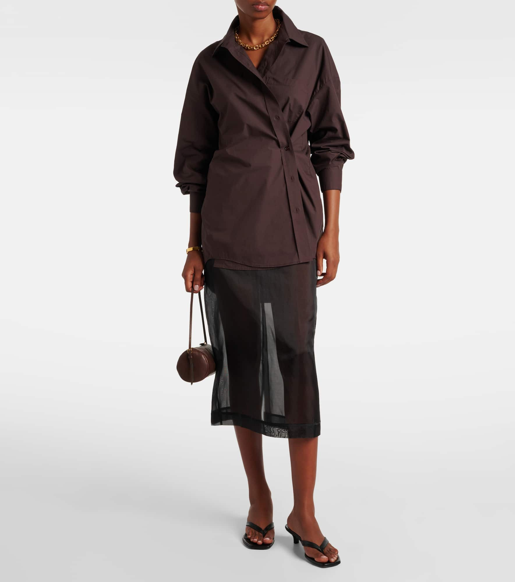 Ornella oversized cotton shirt - 2