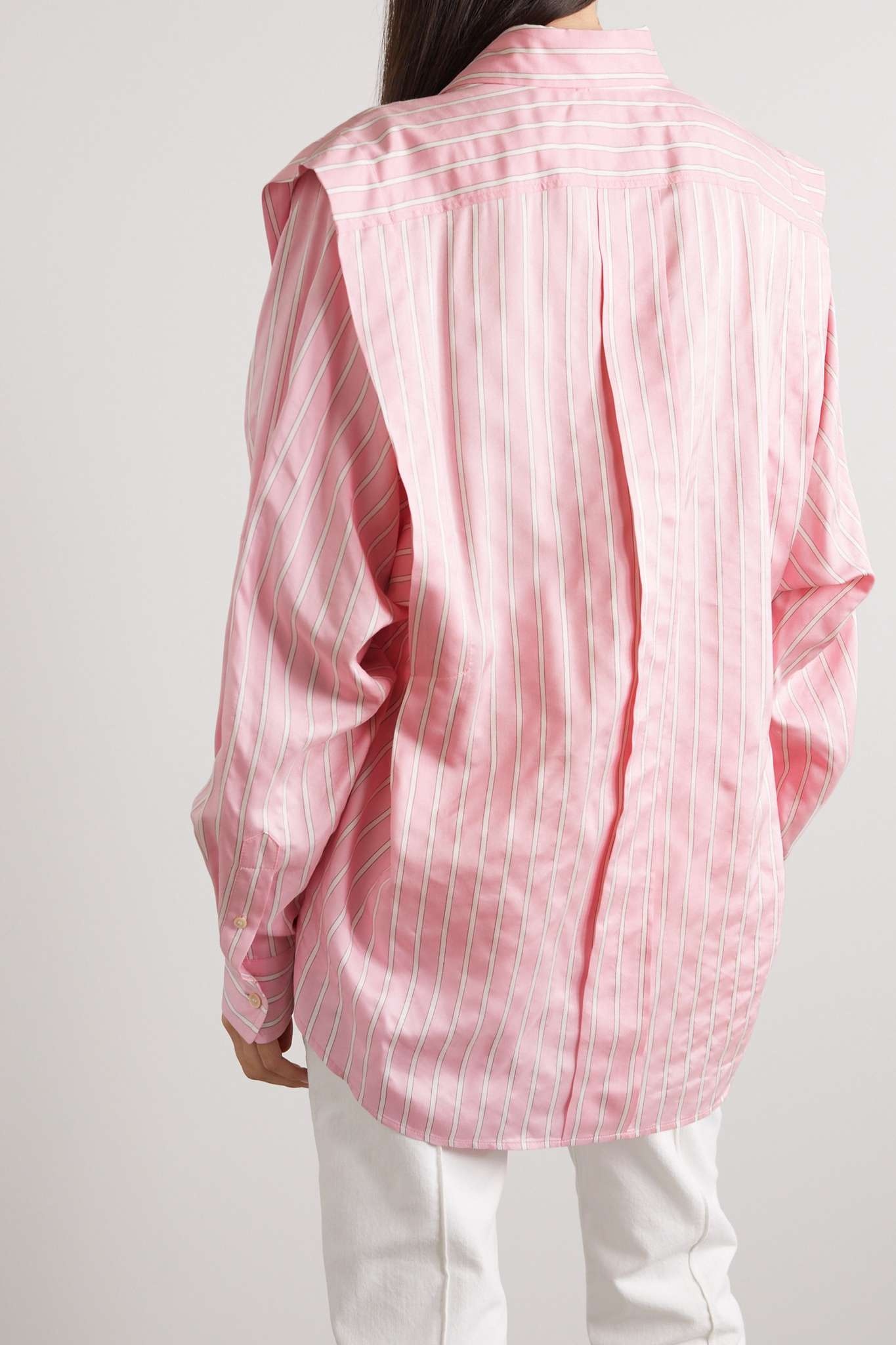 Sotalki striped silk and cupro-blend shirt - 4