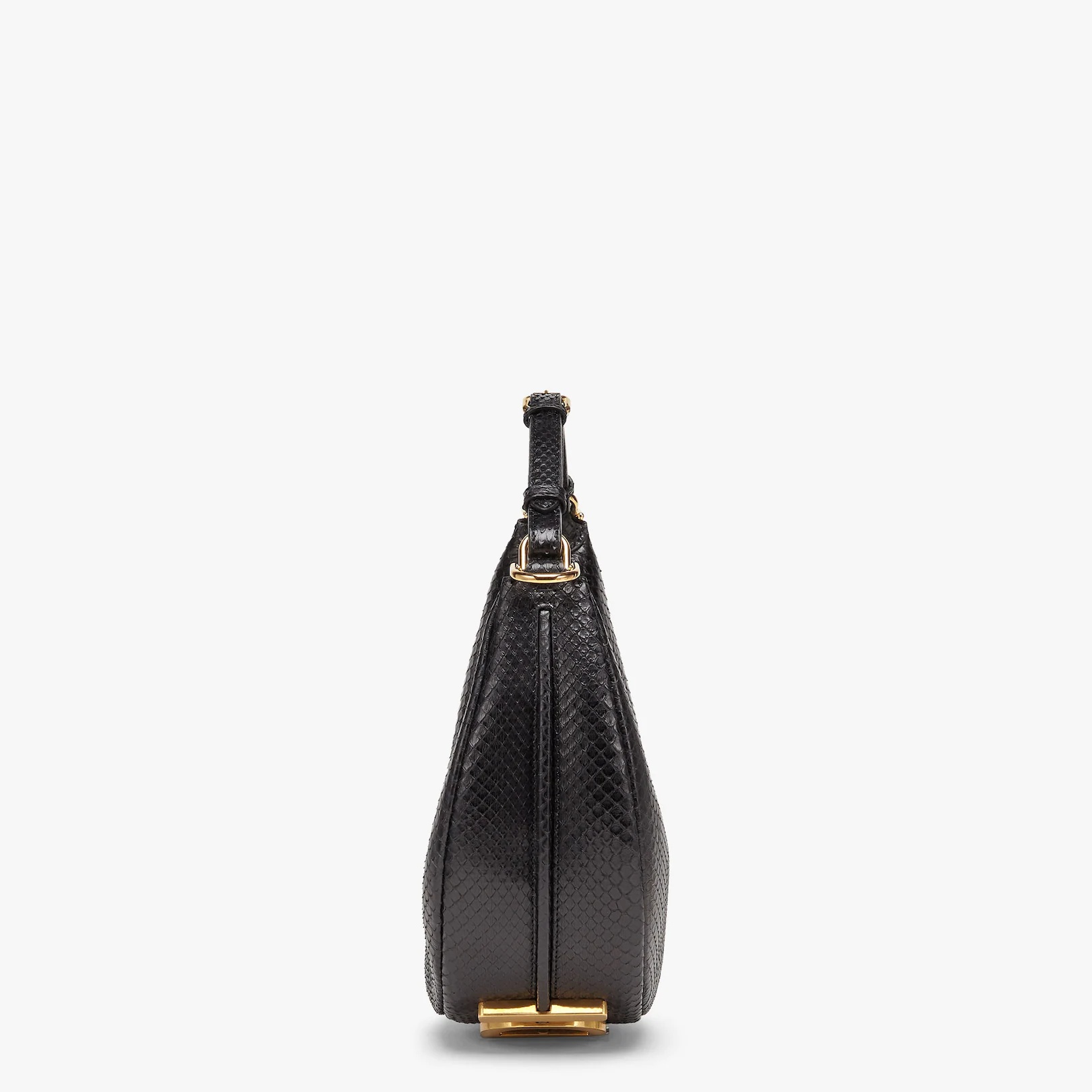 Black python leather bag - 4
