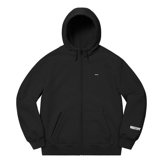 Supreme WINDSTOPPER Zip Up Hooded Sweatshirt 'Black' SUP-FW20-393 - 1