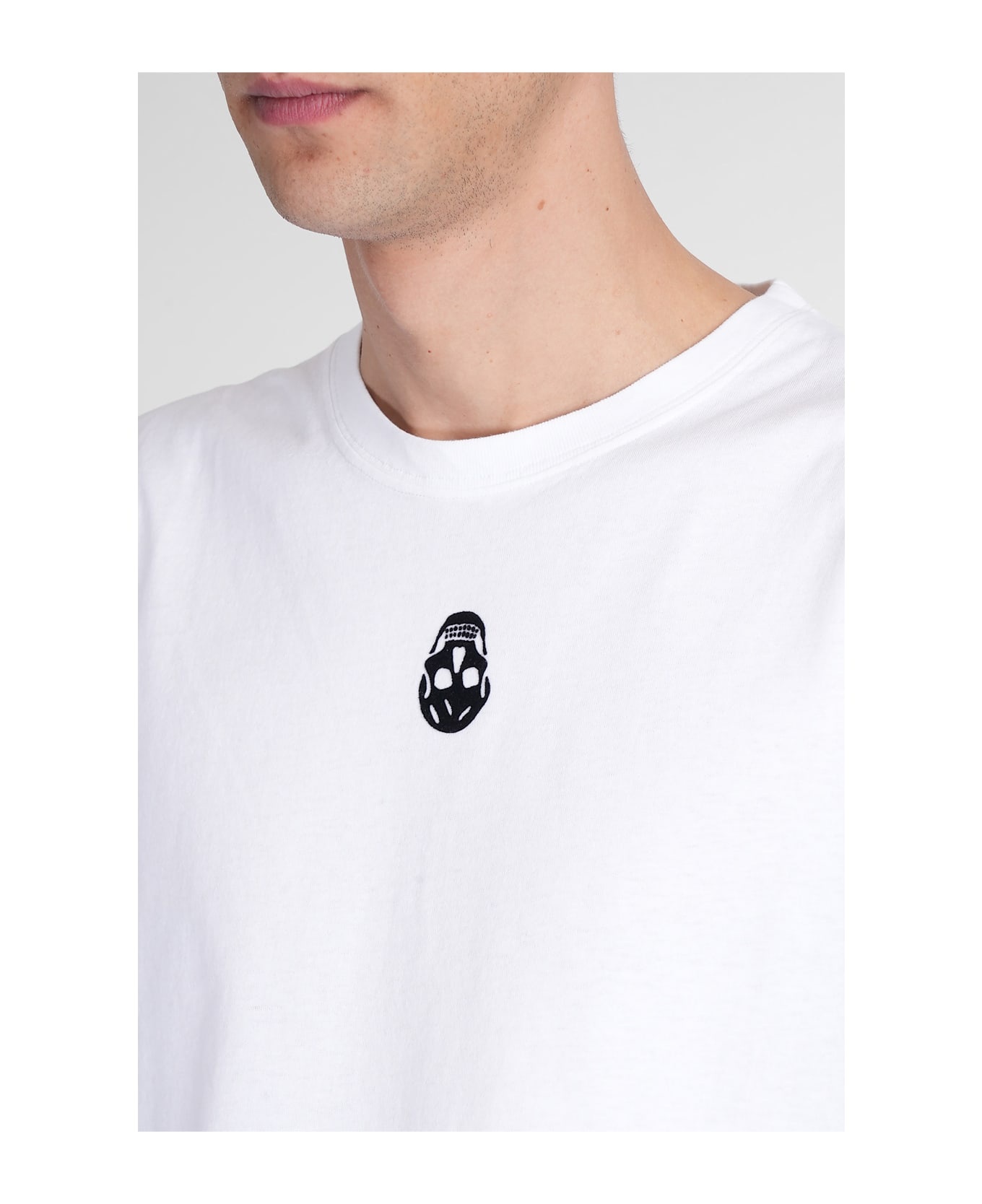 T-shirt In White Cotton - 5
