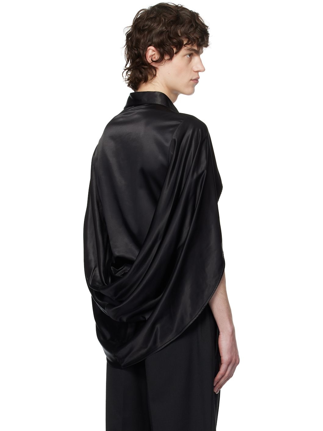 Black Open Arm Shirt - 3