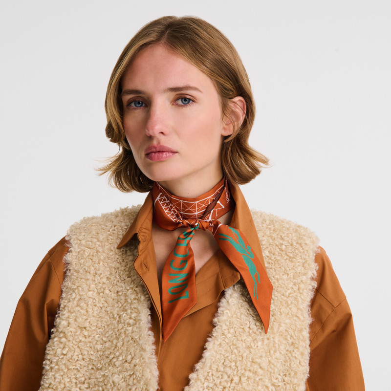 Longchamp Eiffel Tower 1948 Headband Marmalade - Silk outlook