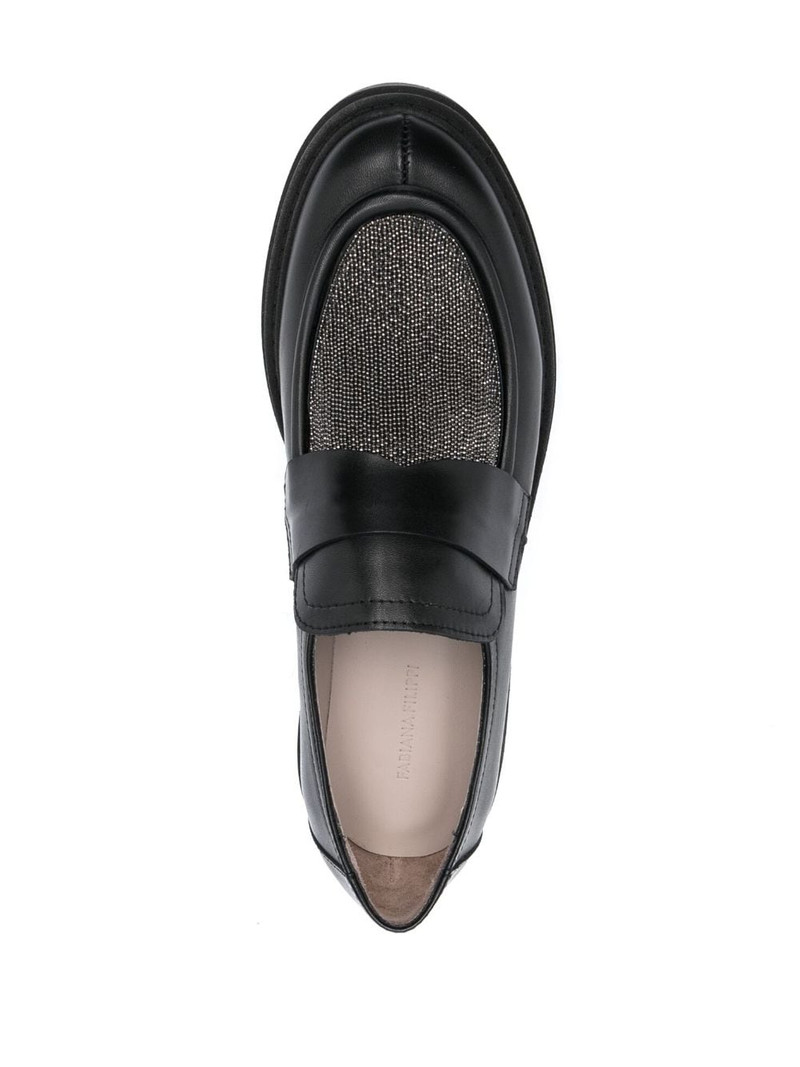 bead-embellished slip-on loafers 4