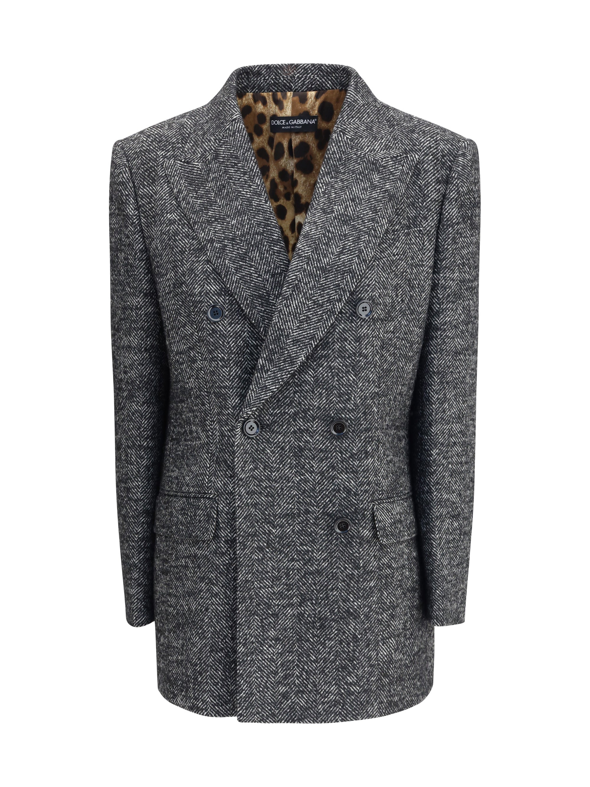 Dolce & Gabbana Women Double-Breasted Chevron Blazer - 1