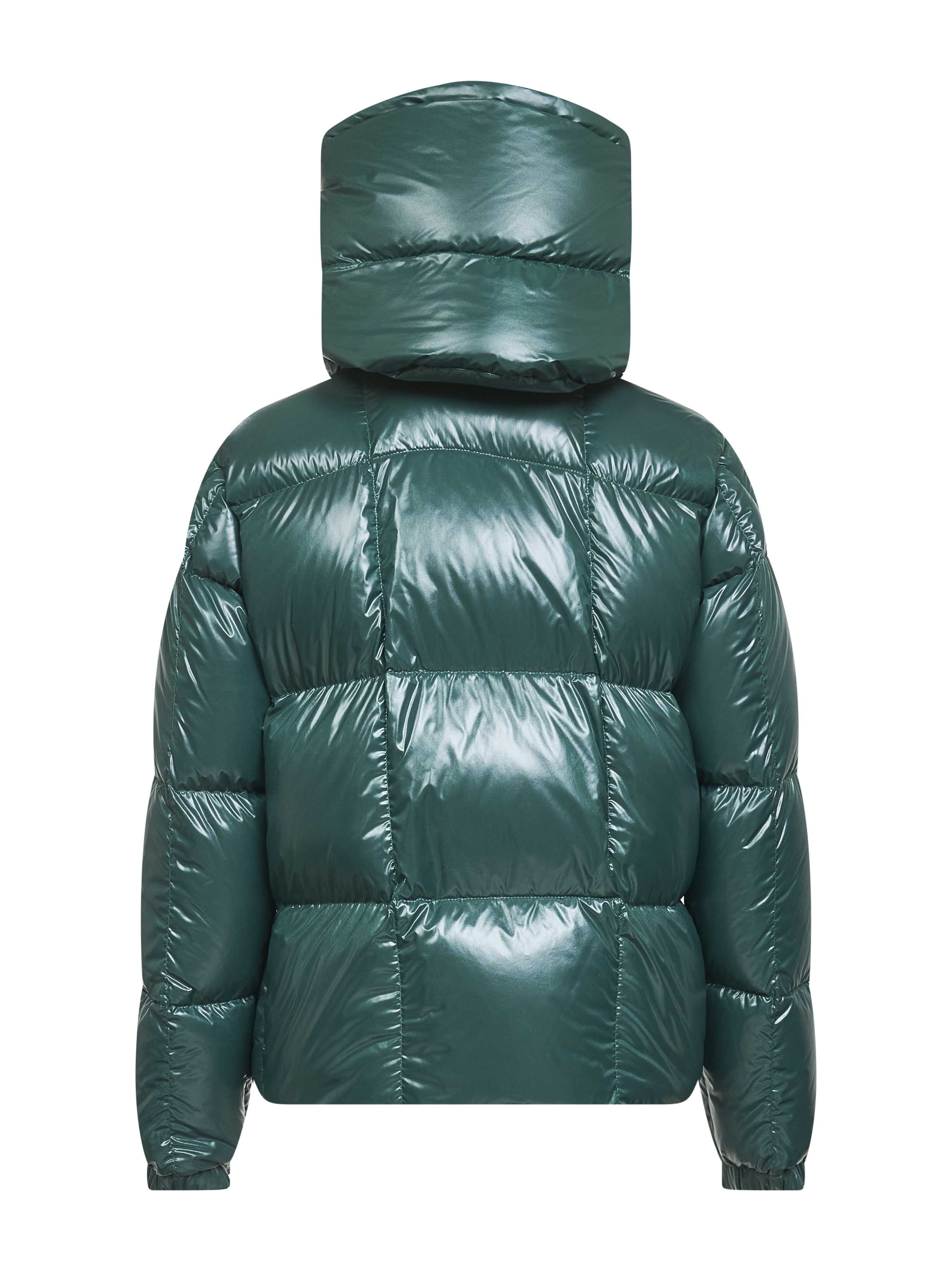 Green Parana hooded short down jacket - 2