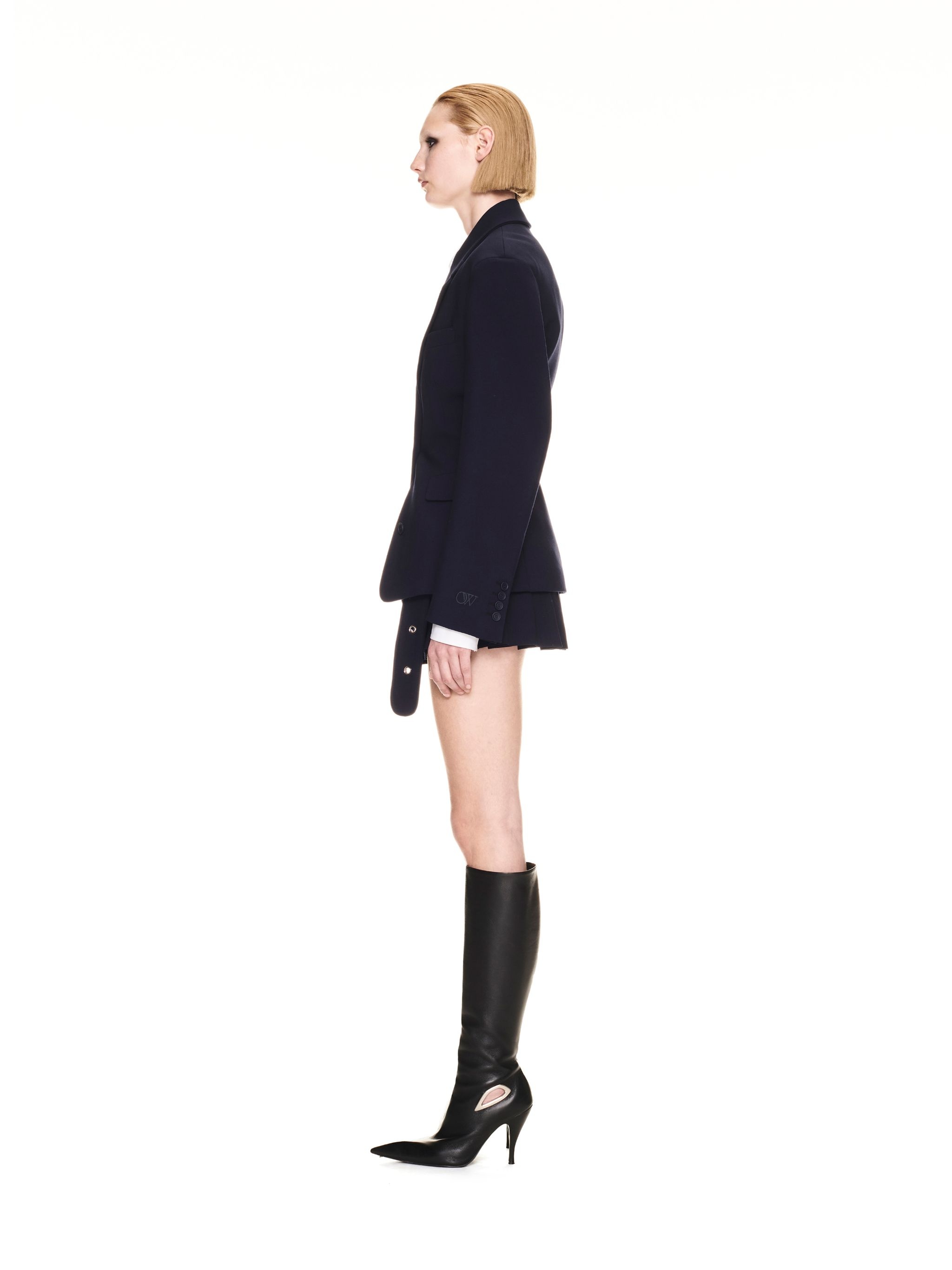 Stretch Wo Round Jacket Cobalt Blue Cob - 3