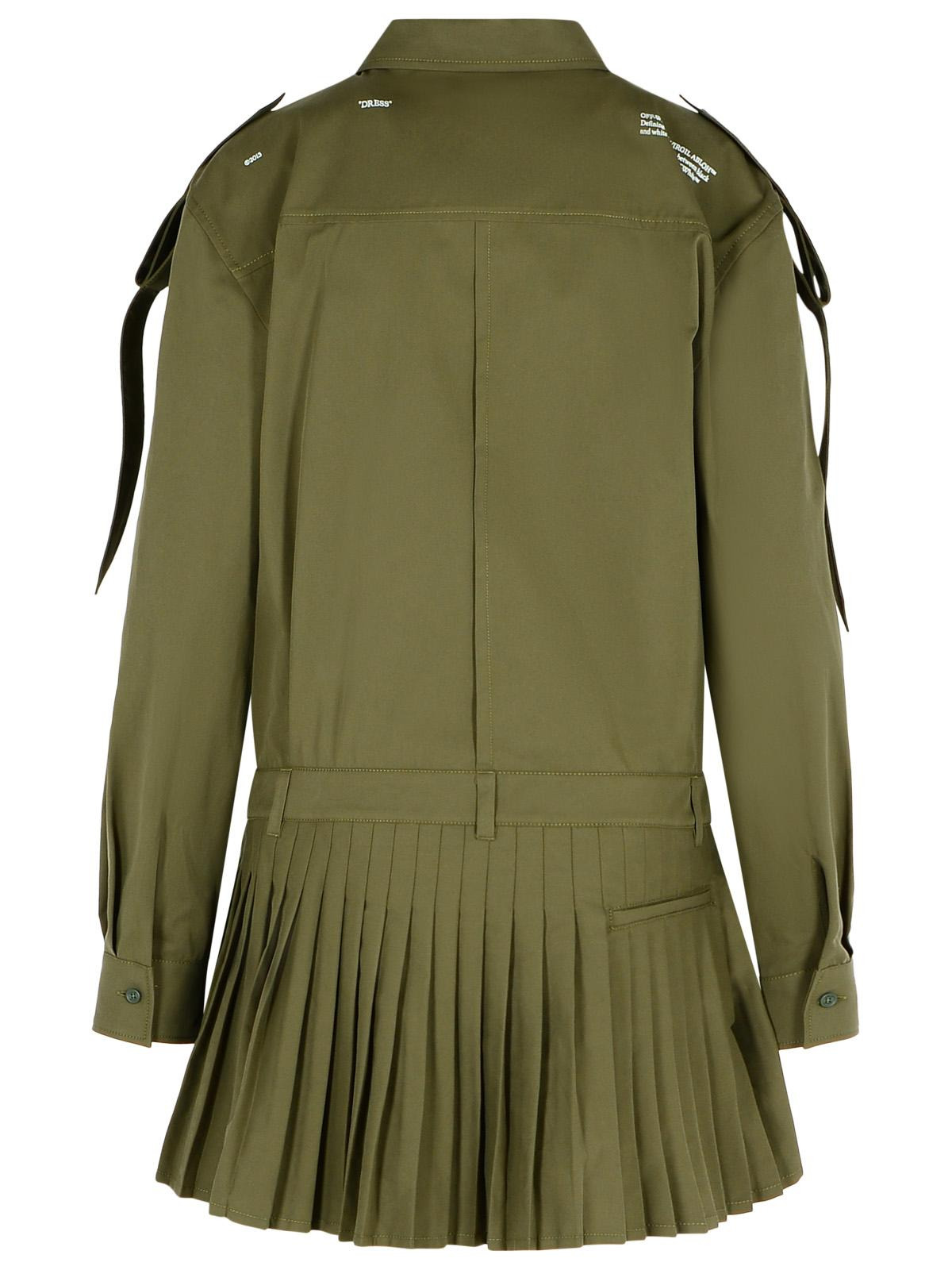 Off-White 'Savana' Green Cotton Dress Women - 3