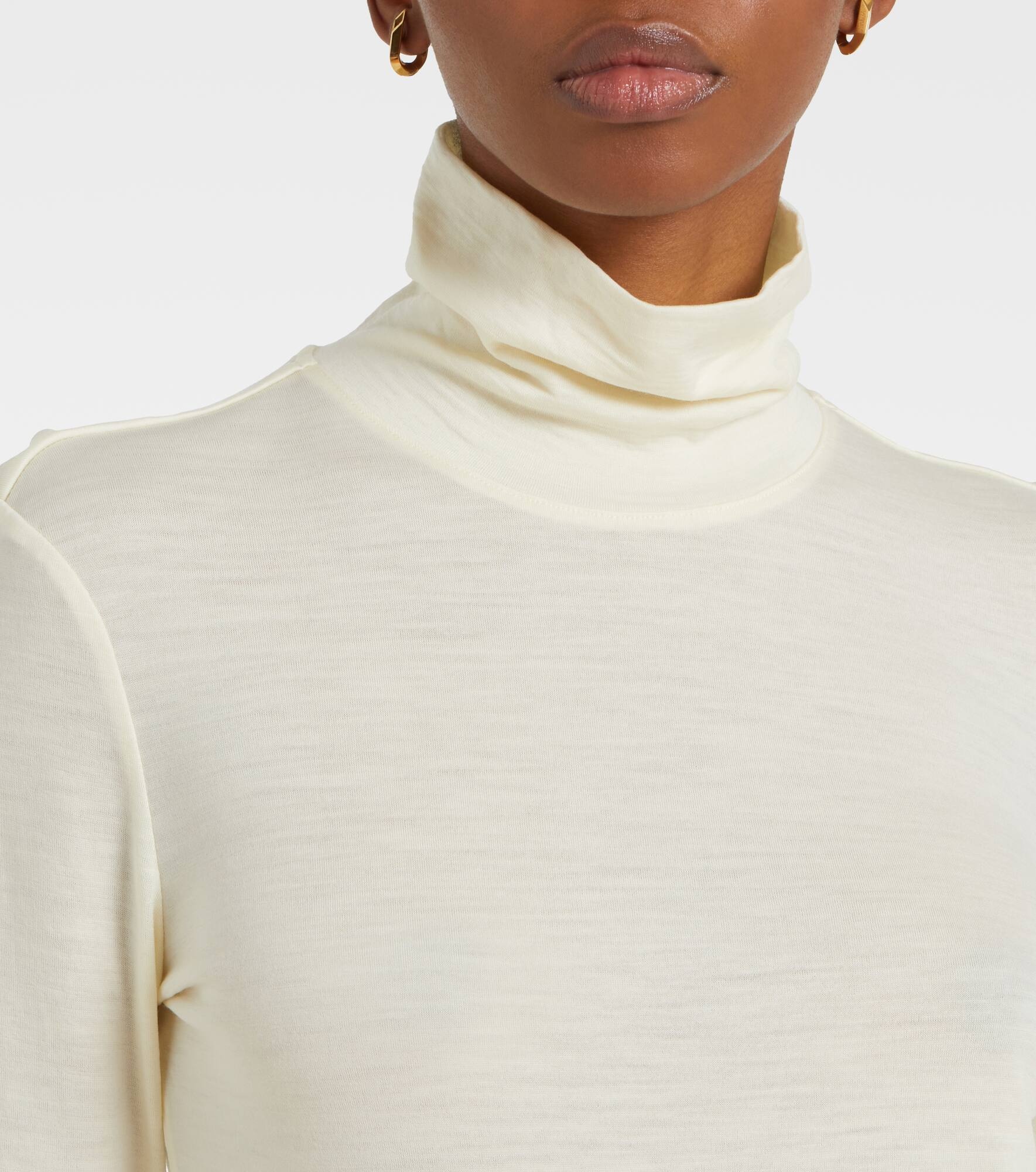 Jersey turtleneck top - 4